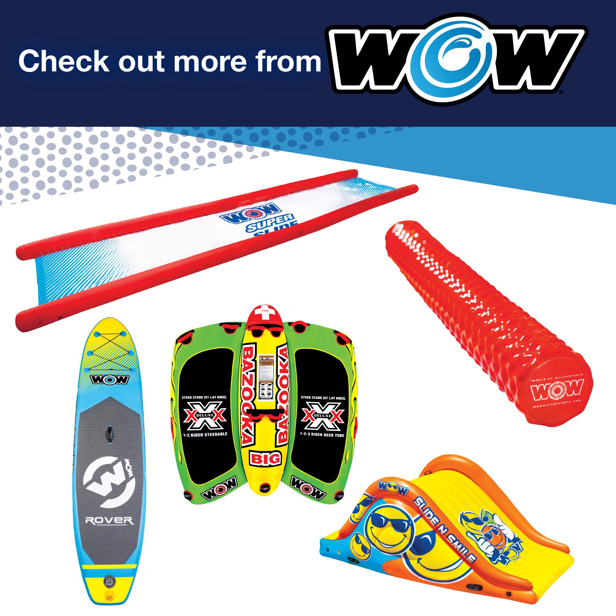 Wow World of Watersports Born to Ride Aufblasbares Deck Tube