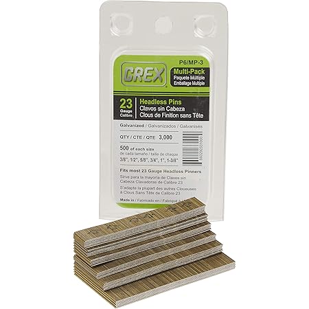 GREX P6/50L 23 Gauge 2-Inch Length Headless Pins (10,000 Per Box - Foto 6