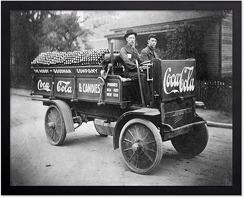 Miniatura 77 de Poster Master Póster Vintage de Coca Cola - Impresión Retro de Camión de Reparto de Coca Cola - Arte Publicitario de Bebidas - Regalo para Hombres,
