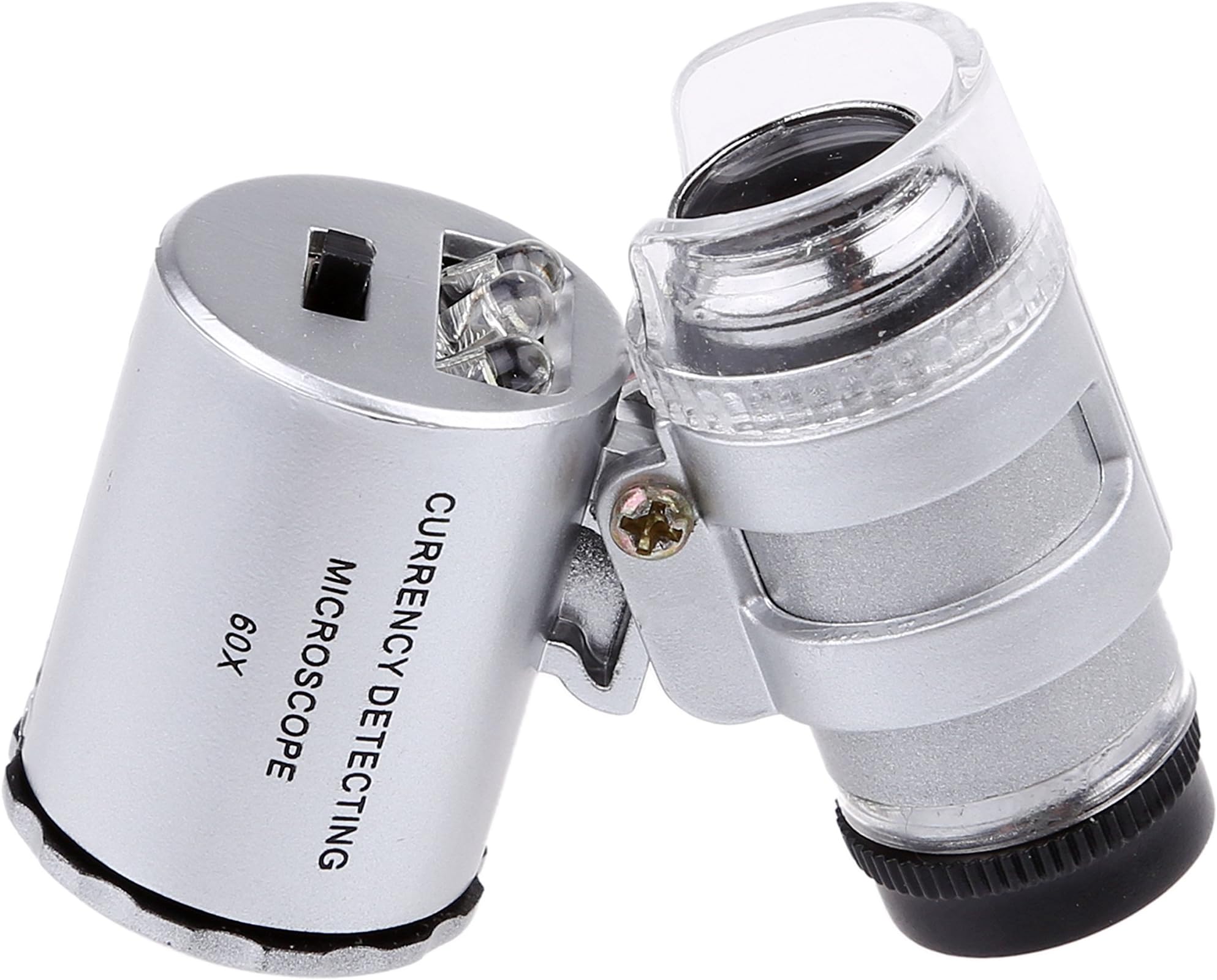 60X Mini Illuminated Jeweler LED UV Lens Loupe with Kare and Kind Retail Package (60X)