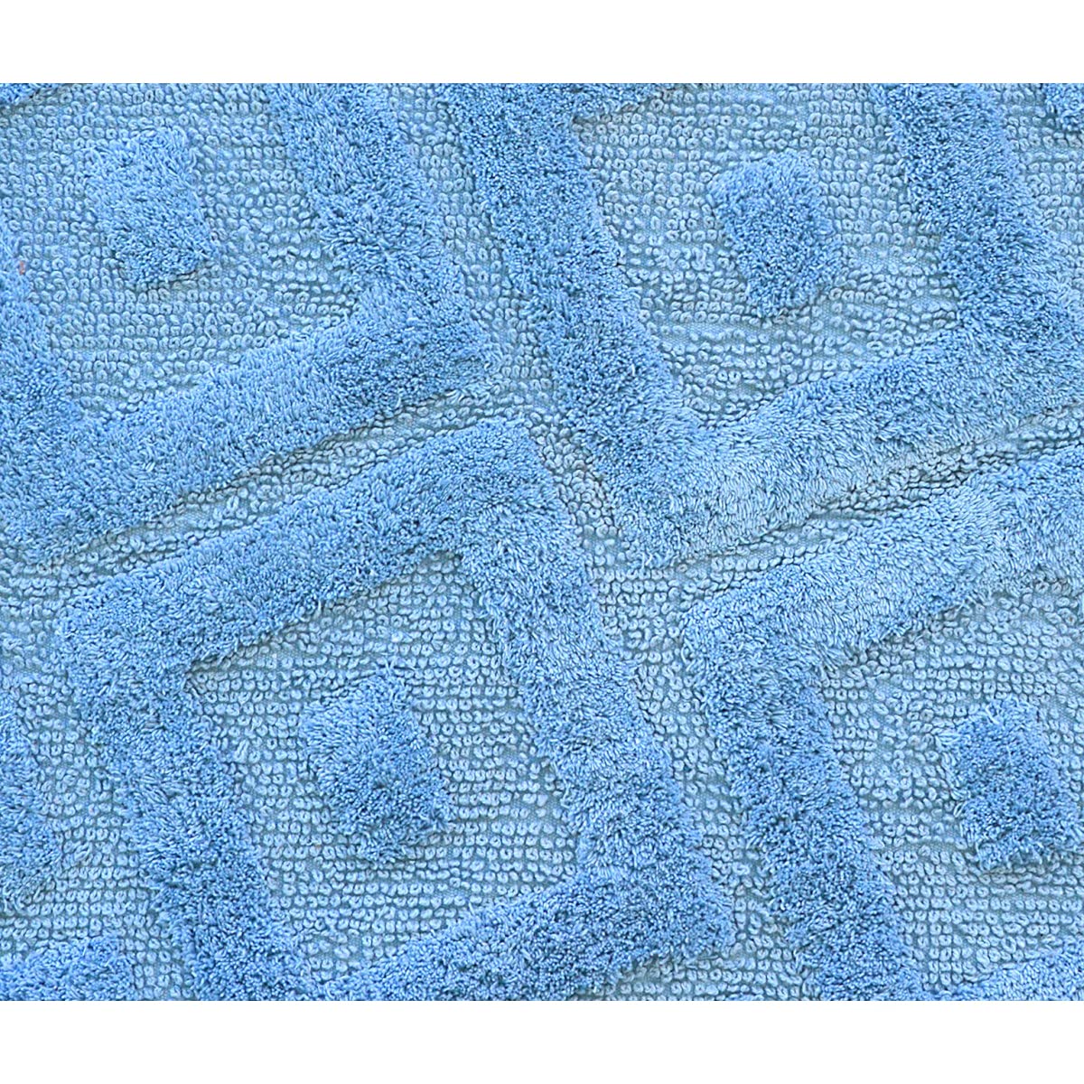 Home Passion Colour Sky Blue 100% Cotton Rectangular Bath Mat 60 x 90 cm, 1800 g/m cotton 60 x 90 cm, 60x90 cm - Image 2