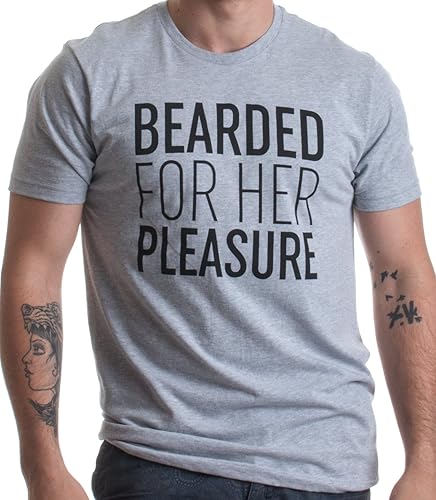Miniatura 2 de Bearded for Her Pleasure Funny Beard, camiseta unisex con humor facial para hombre