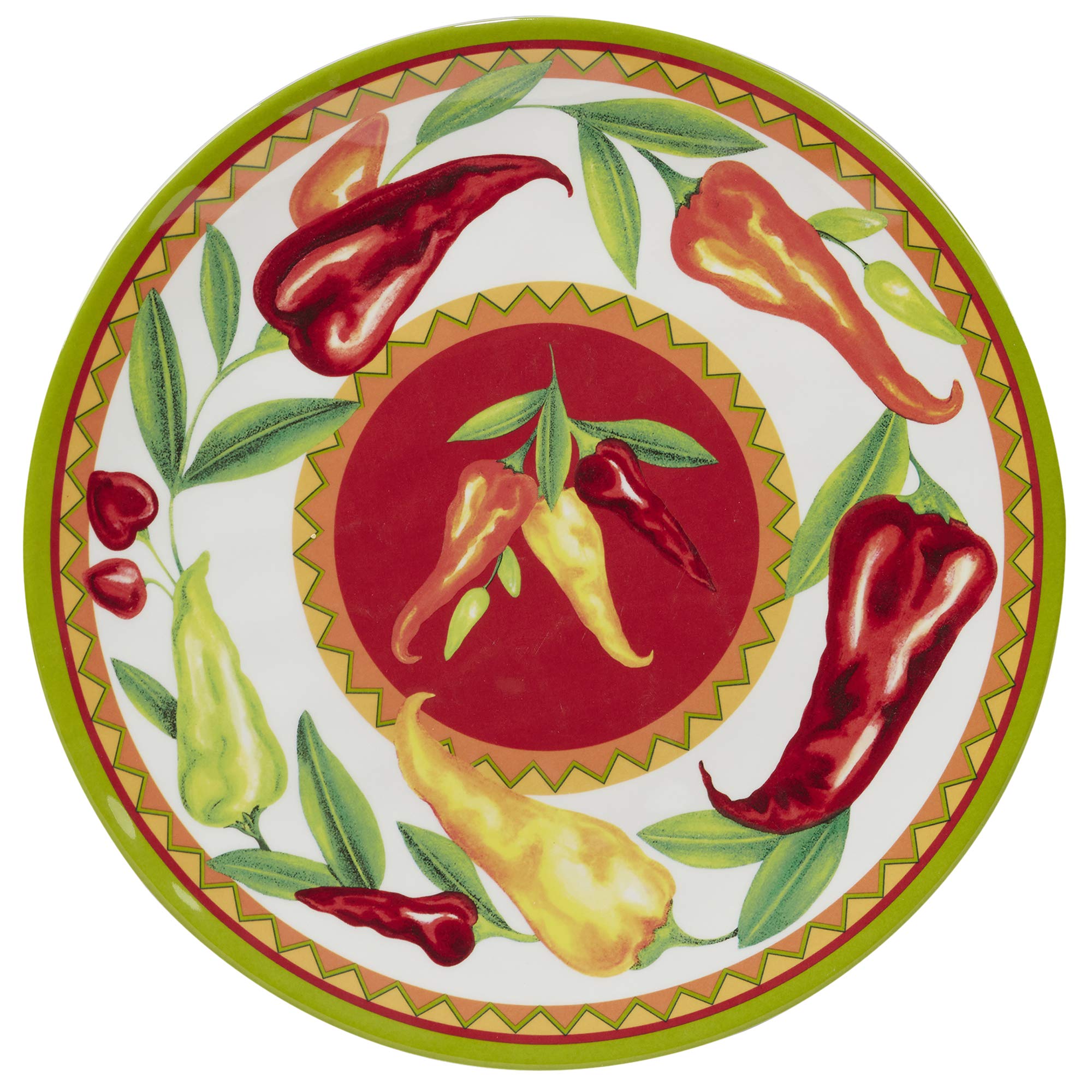 Certified International Red Hot 12 pc Melamine Dinnerware Set, Service for 4