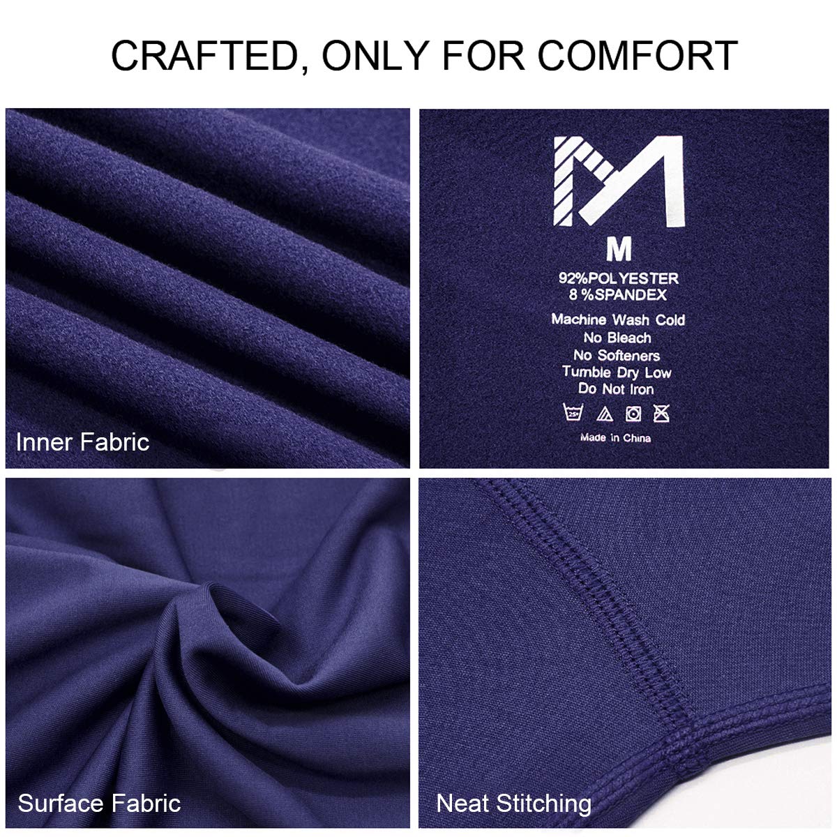 MEETYOO Men's Thermal Underwear Set Sport Long Johns Base Layer Couche de Base Homme