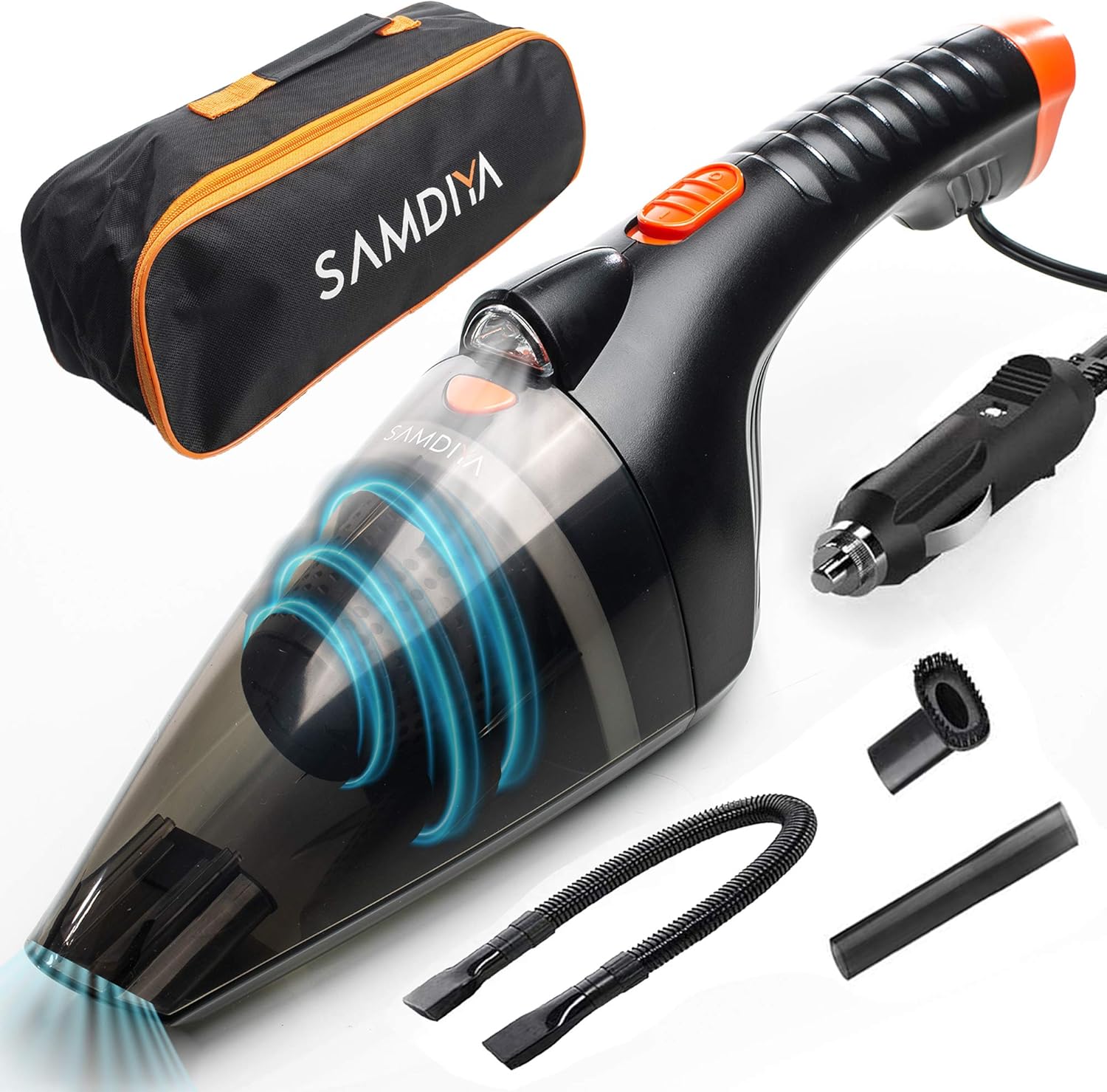 Portable Car Vacuum Cleaner: 106-watt Dry Wet Car Vacuum,Small and Portable with High Power Best Car & Auto Accessories Kit for Detailing for Home and Car Cleaning