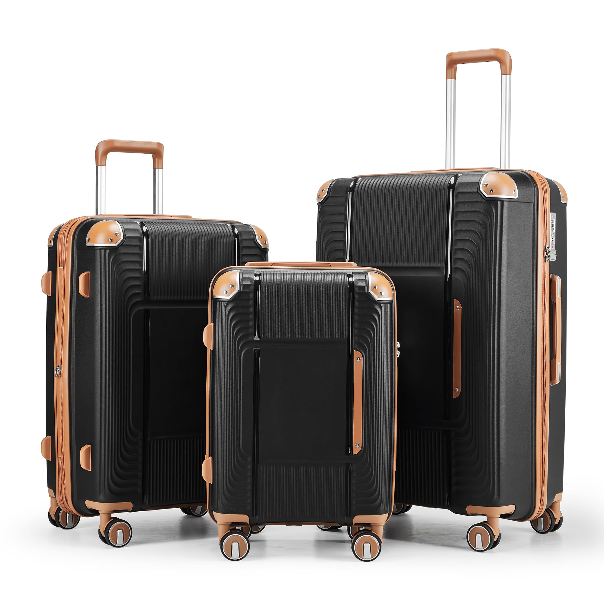 3 Piece Luggage Set with YKK Zippers and TSA Lock