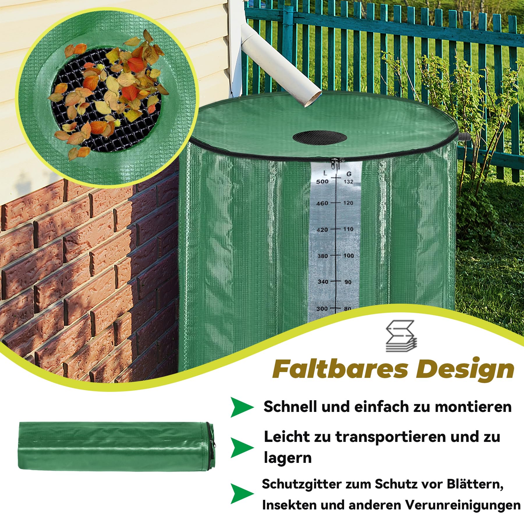 Kastanjehouten regenton 150L - Authentieke look, bespaar leidingwater, goed voor milieu. - De Wiltfang