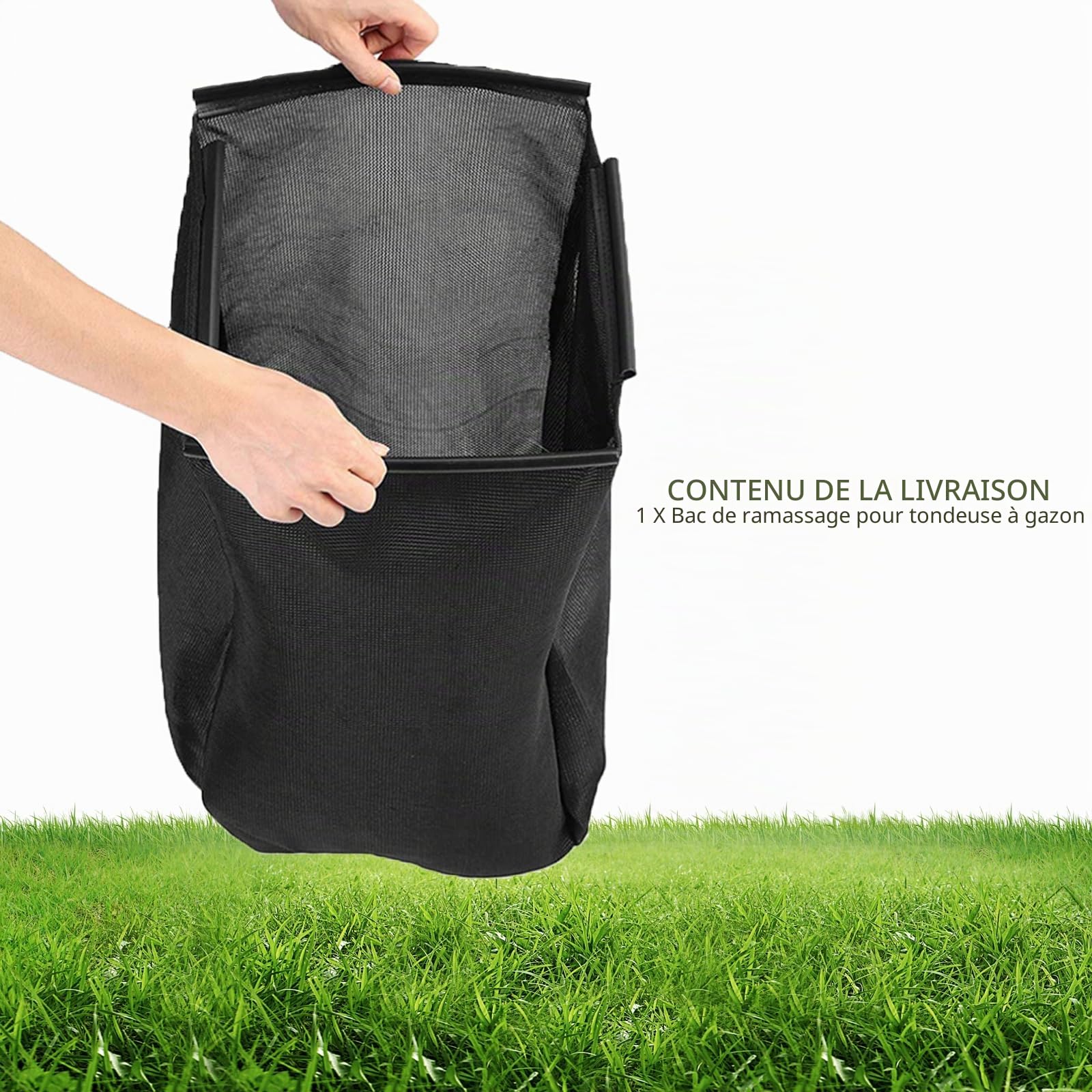 Sac pour tondeuse à gazon compatible avec HRJ216/196, collecteur de feuilles pour herbe, accessoire de rangement, 66,03 cm L x 29,01 cm l
