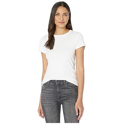Lilla P 1x1 Rib Short Sleeve Crew Neck T Shirt Women
