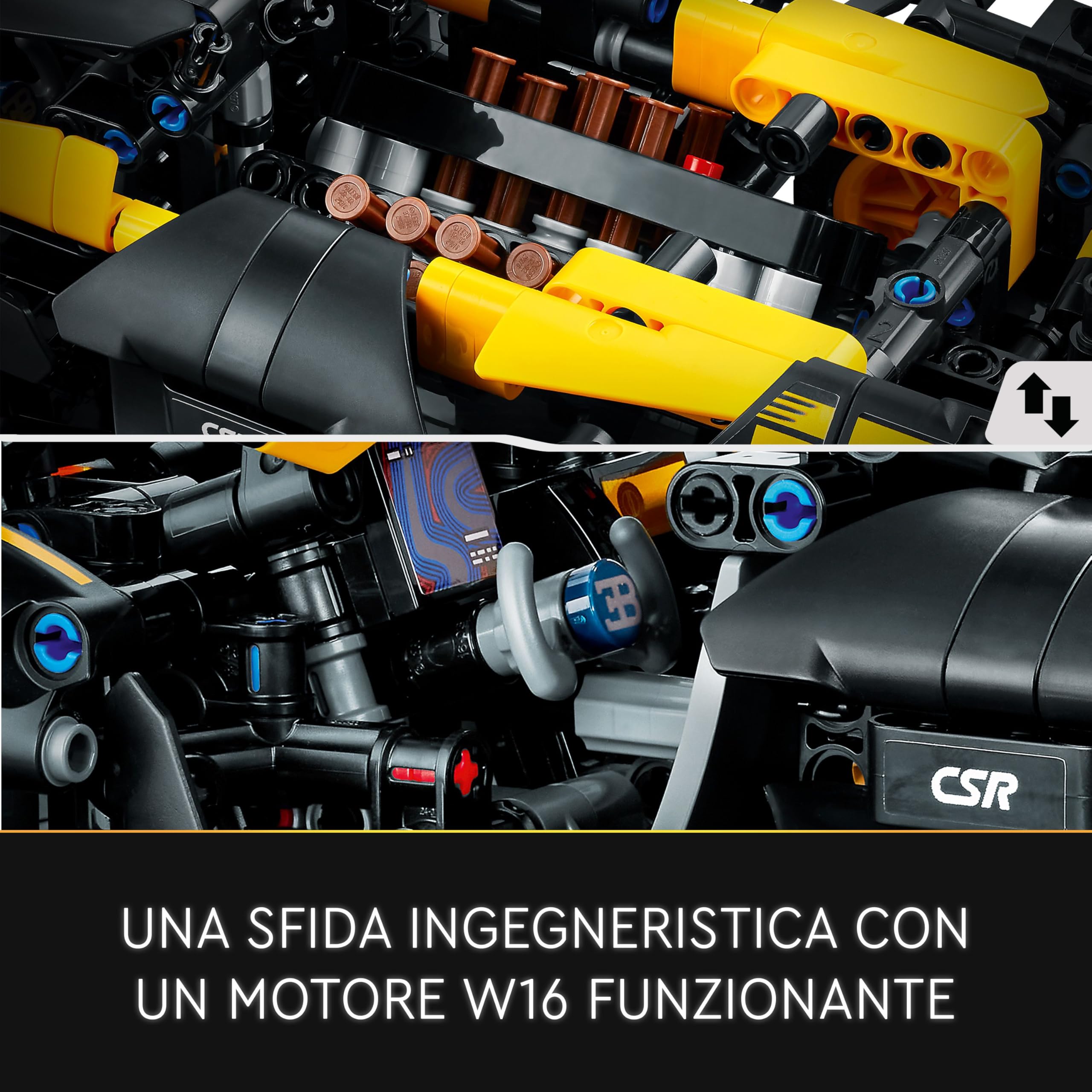 LEGO Technic Bugatti Bolide, Kit di Costruzione Macchina Giocattolo da Corsa, Modellino Auto Supercar, Giochi per Bambini, Bambine, Ragazzi e Ragazze da 9 Anni, Idee Regalo da Collezione 42151
