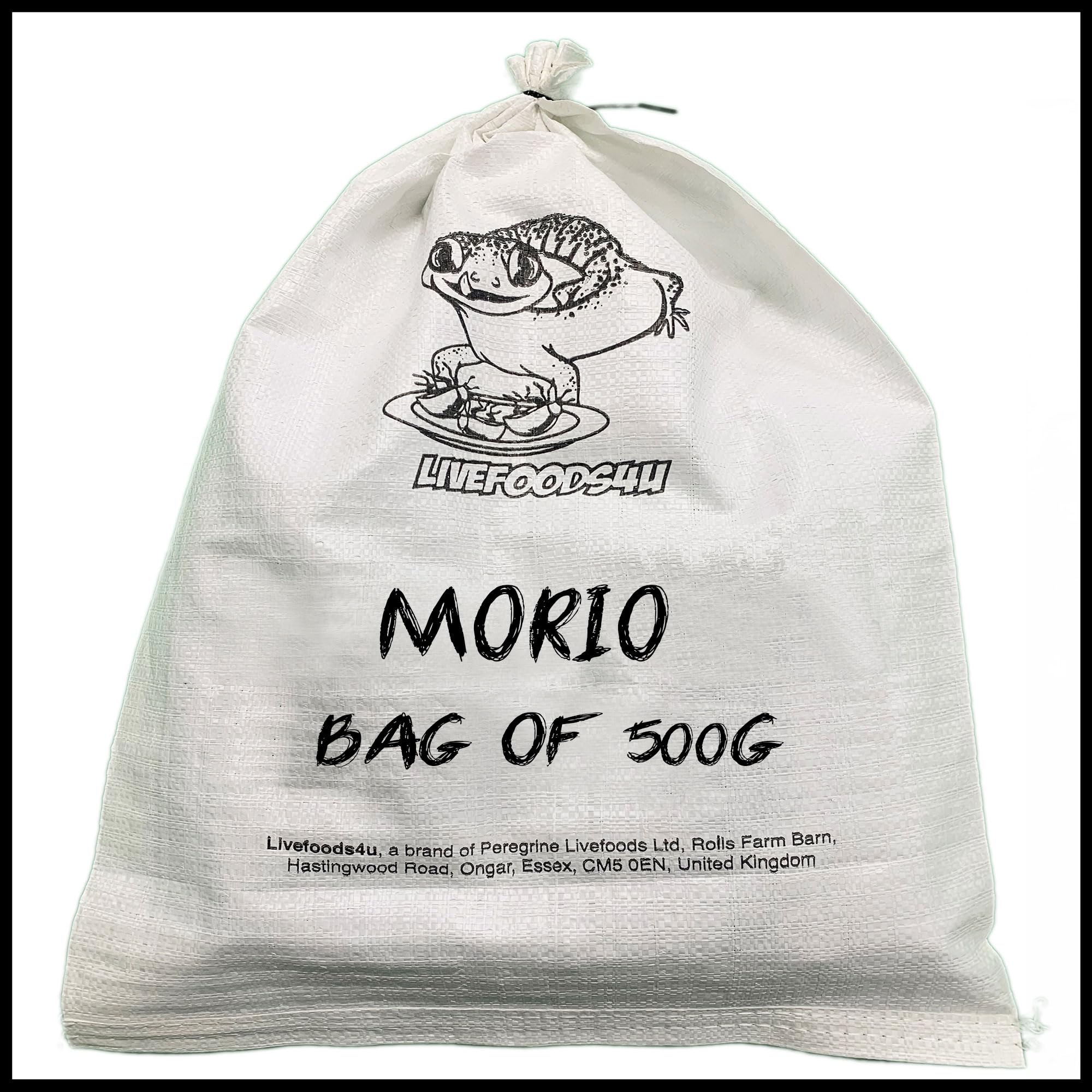 Livefoods4u Live Morio Worms 500g Bulk Bag 40-60mm | Reptile & Bird Food