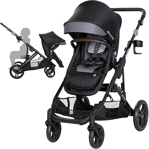 Baby Trend Morph Single to Double Modular Stroller, Dash Black