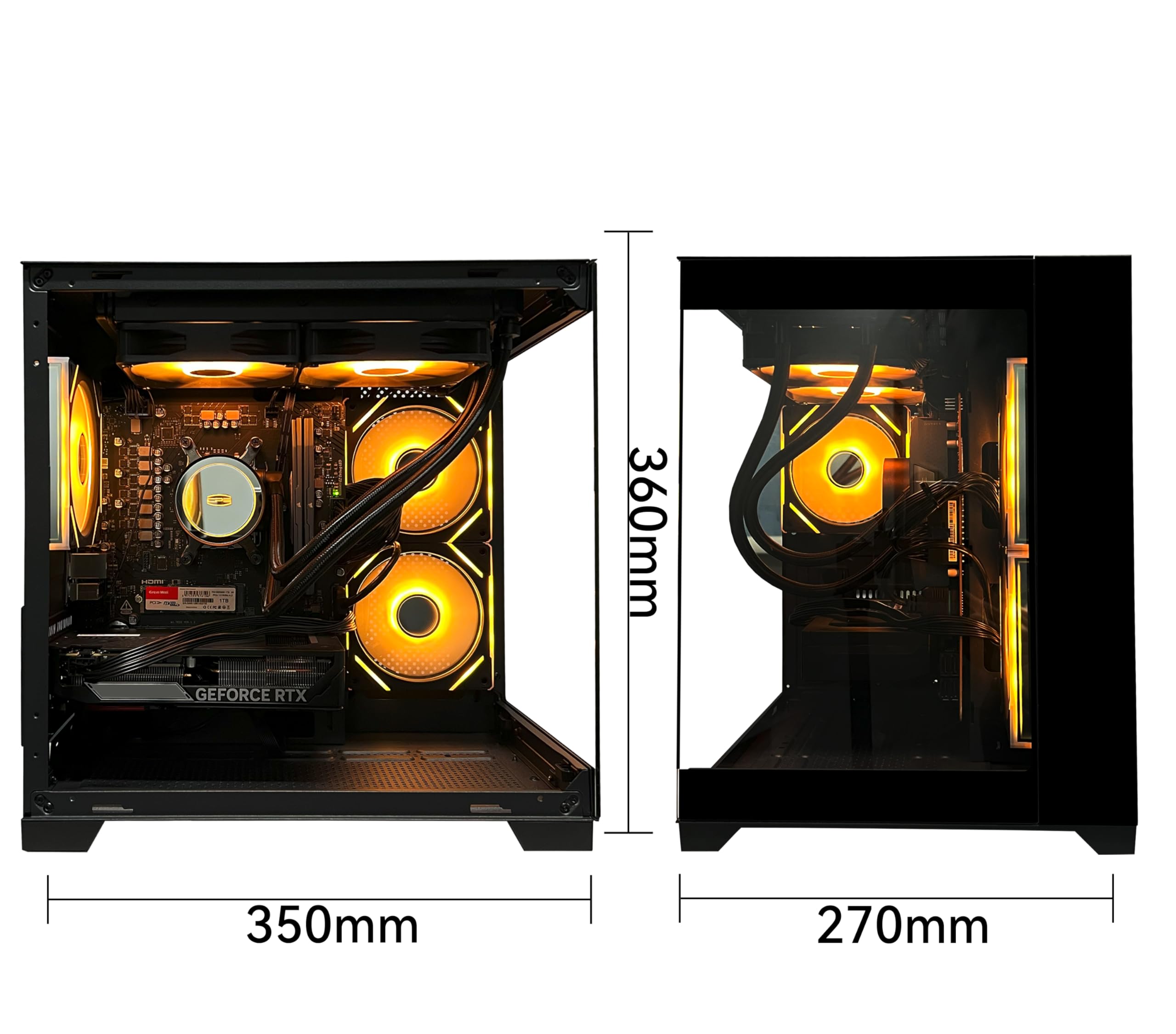 Gaming Desktop Computer PC,AMD Ryzen 5 9600X,RTX5060 8GB,32GB DDR5