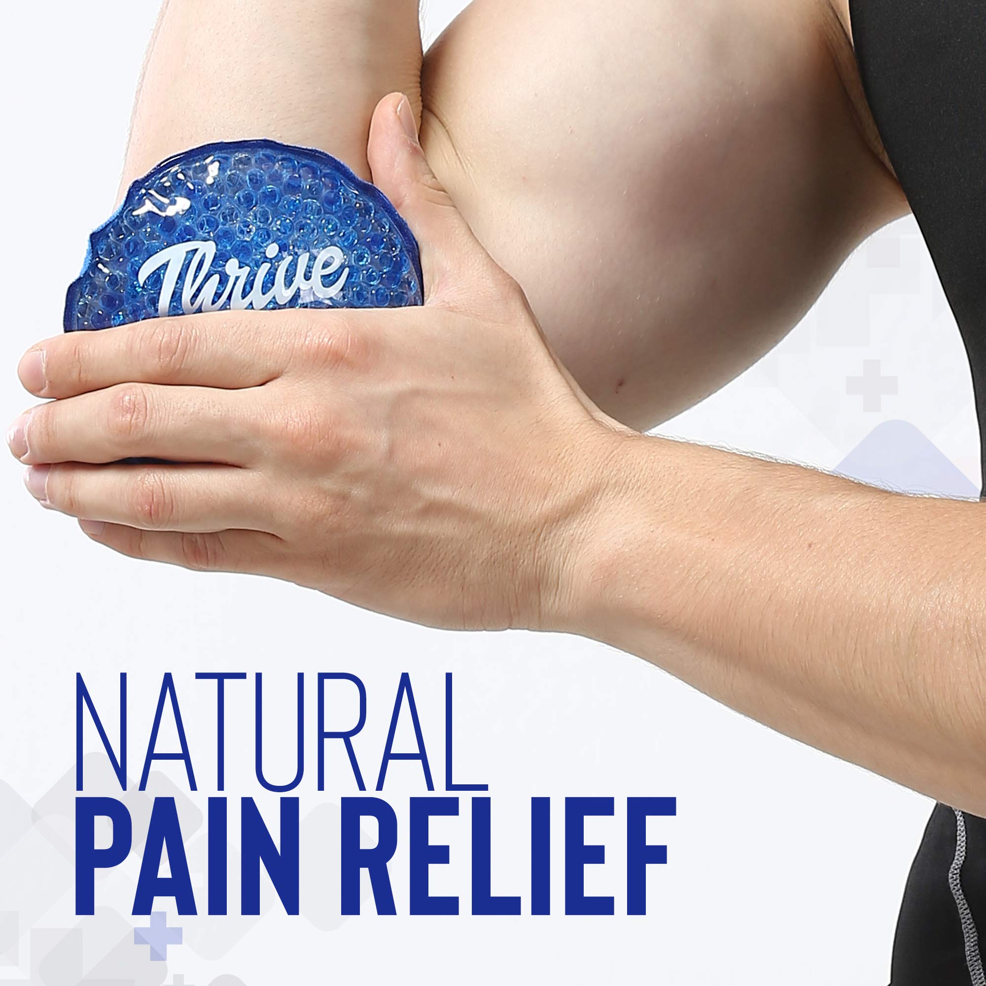 Thrive Round Hot & Cold Ice Packs (6 Pack) Reusable Gel Bead Ice Pack