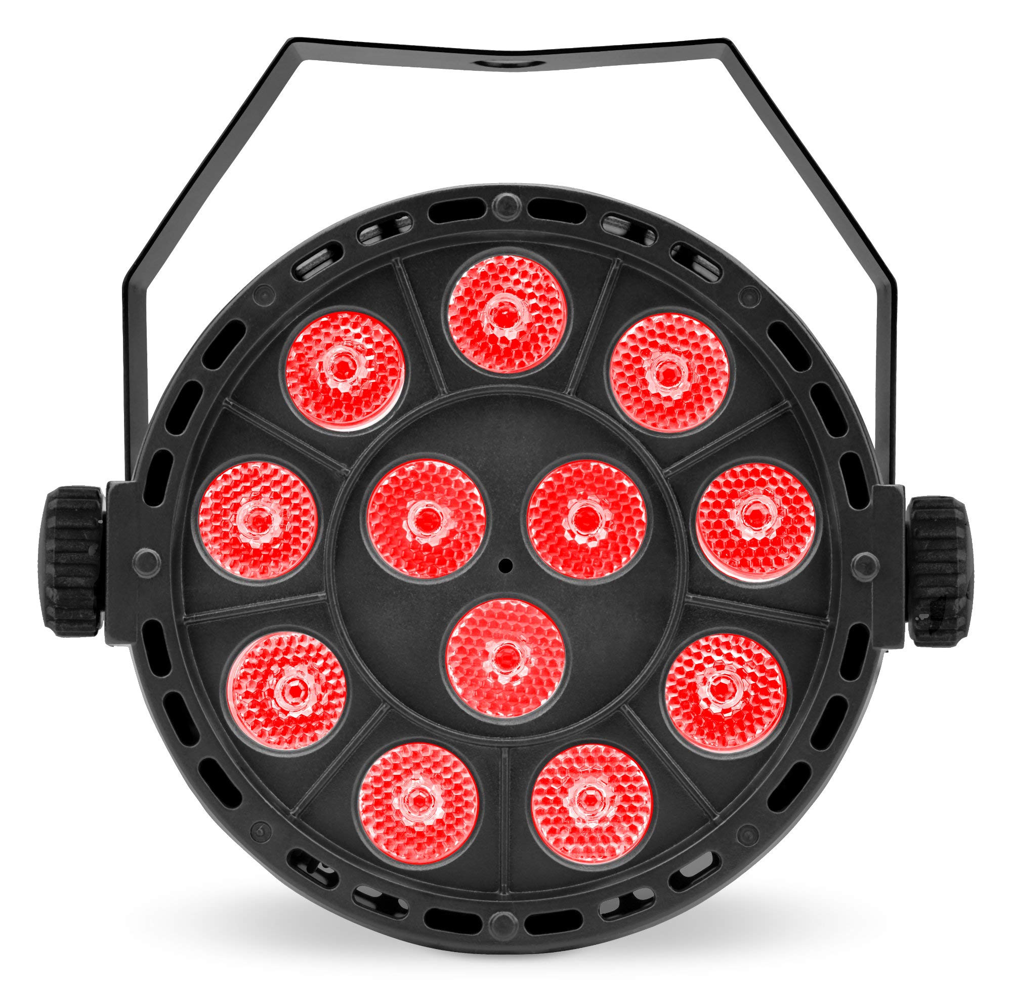 Showlite SPS-120-DMX LED Party Spot - RGB Lichteffekt mit 36 Watt - 17° Abstrahlwinkel - Standalone- oder DMX-Betrieb möglich - Viele Automatik- und Musikprogramme inkl. Strobe-Effekt