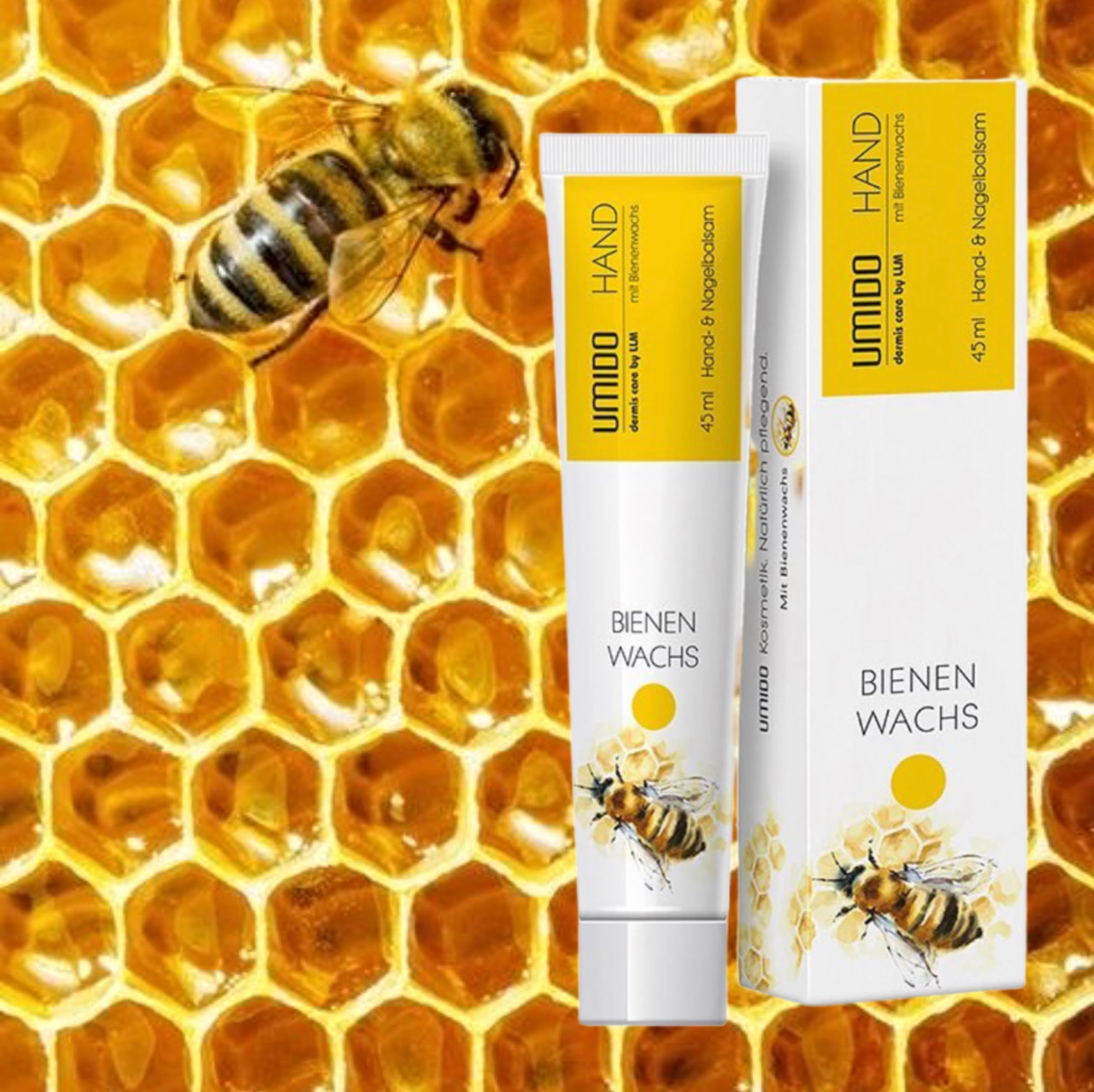 72x UMIDO Hand- & Nagelbalsam 45 ml Bienenwachs | Handcreme | Creme | Pflegecreme | Handlotion | Hautpflege