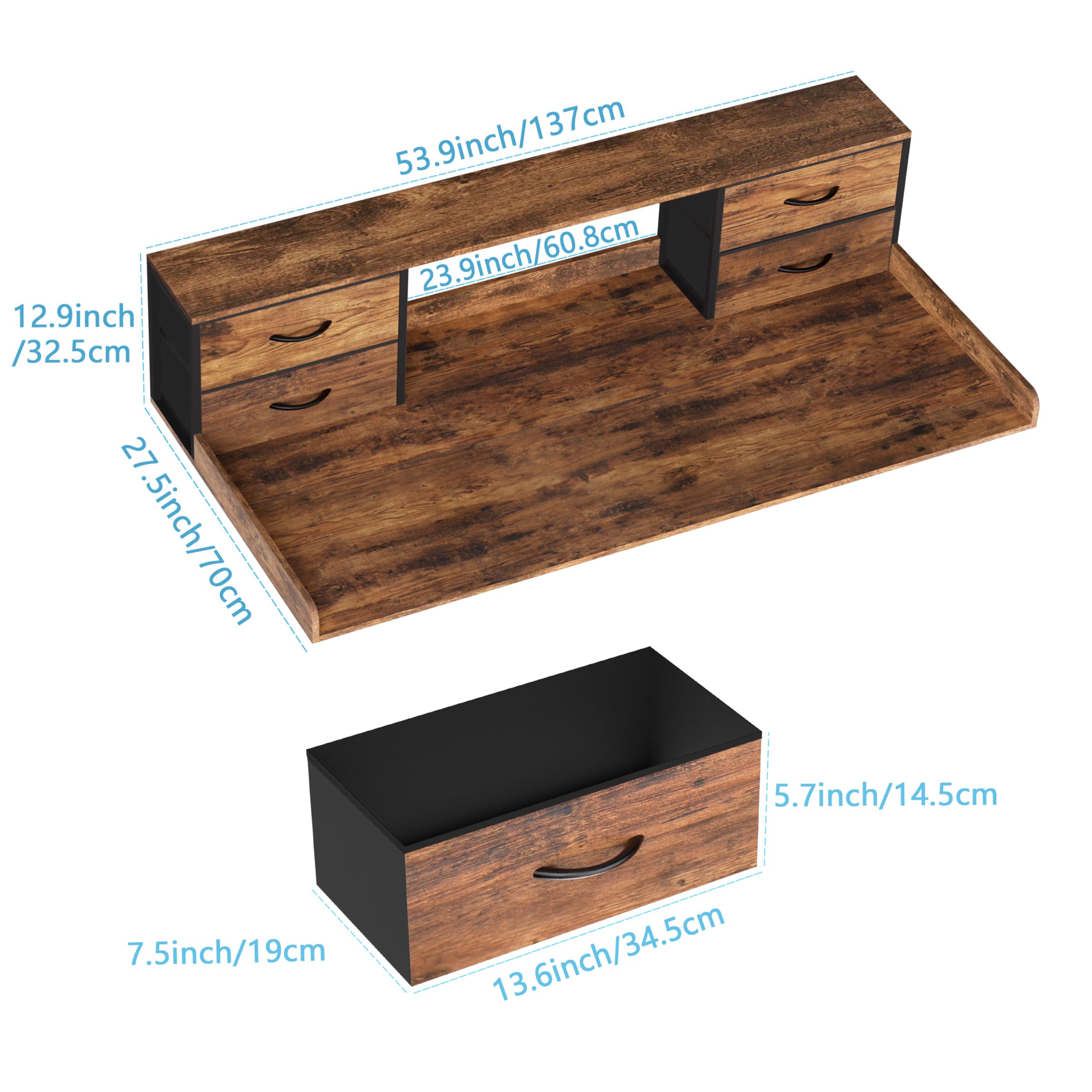 Encimera para lavadora y secadora, 27.5 pulgadas de profundidad x 53.9 pulgadas de ancho x 12.9 pulgadas de alto, encimera de madera maciza para lavadora y secadora con estantes organizadores 6