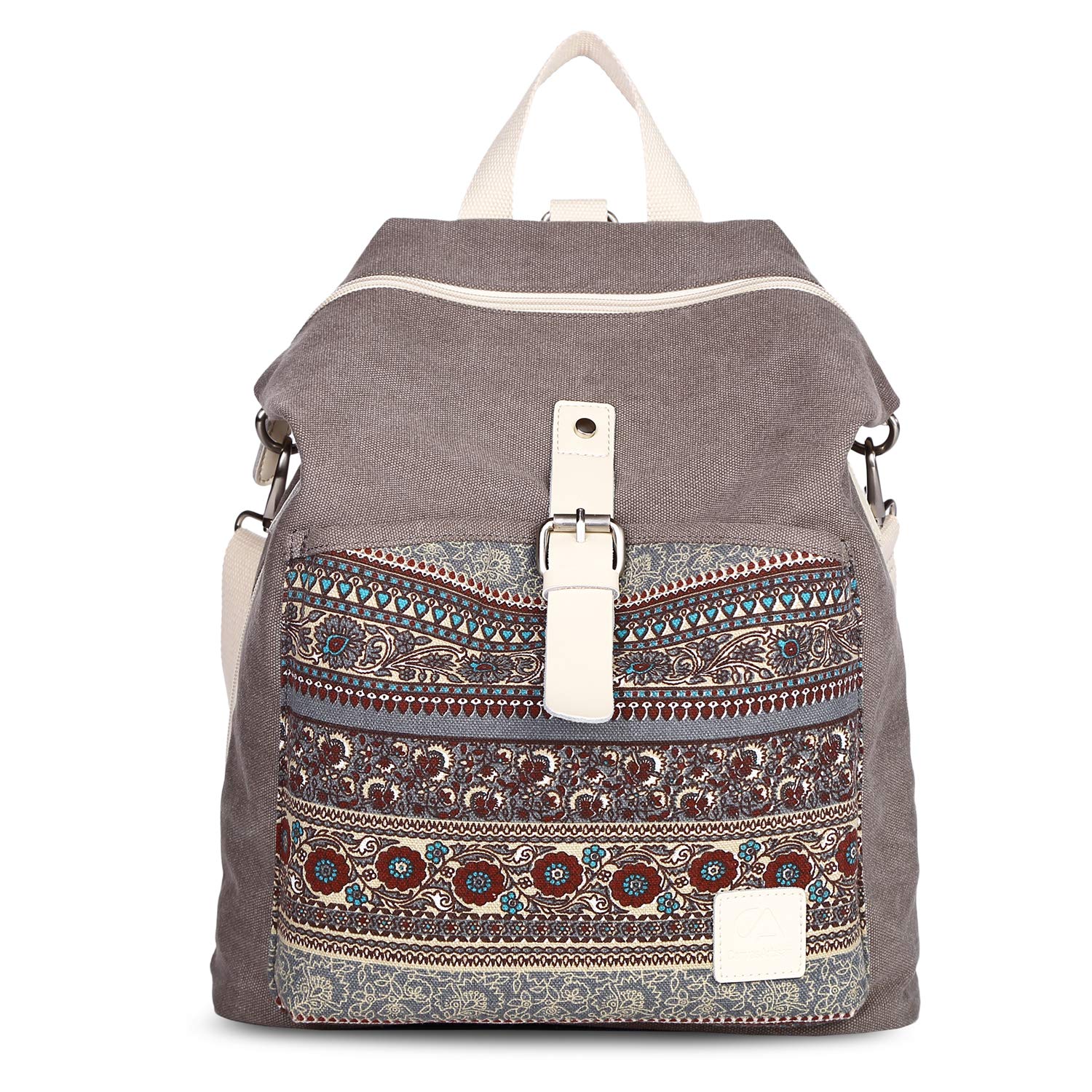 SIVENKE Mochila de lona para mujer, bolso de hombro, bolso de hombro, bolso grande, mochila para ordenador portátil, mochila para escuela, universidad, viajes, mochila escolar para mujer y niña