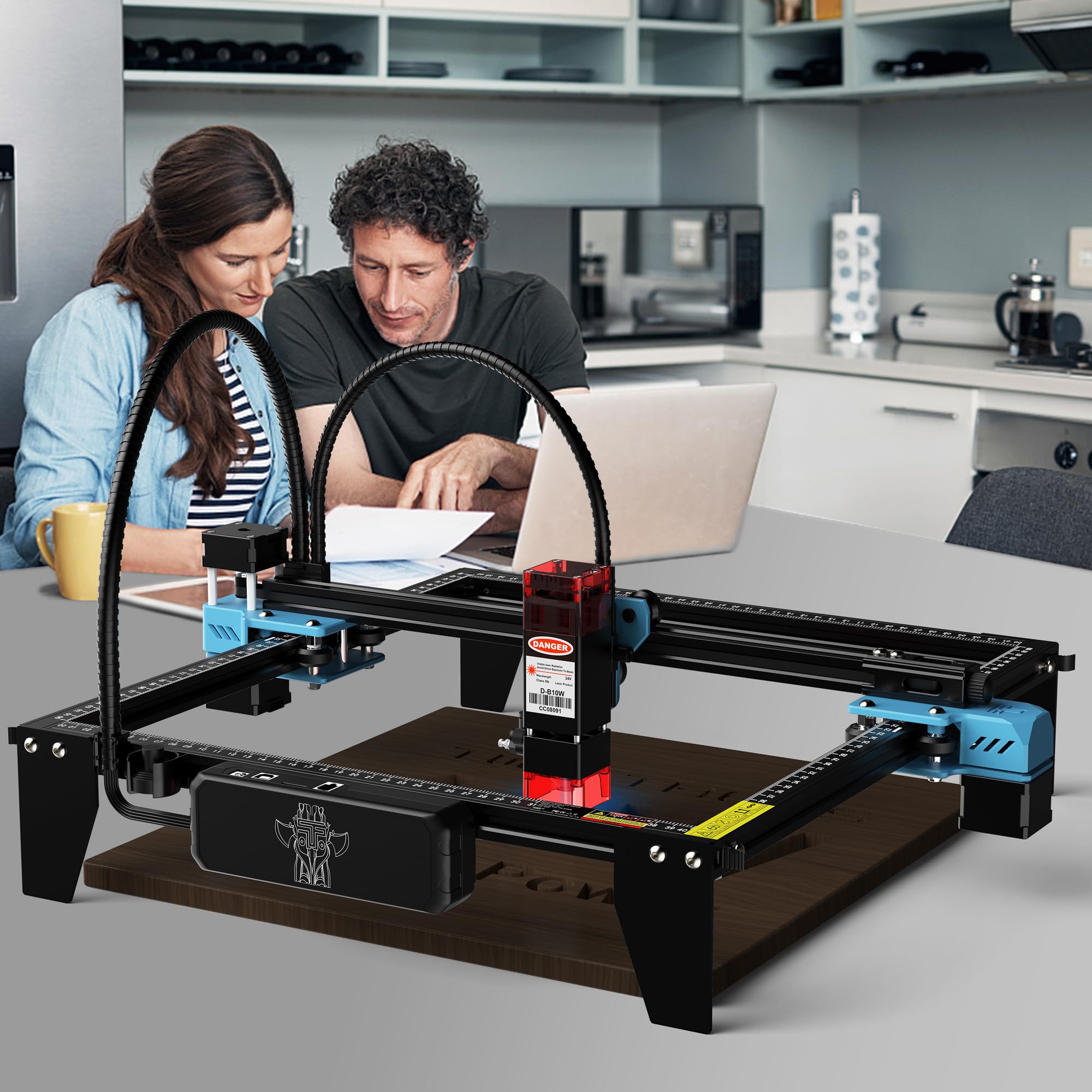 Twotrees TTS-10 PRO 10 W Maszyna do grawerowania laserowego Maszyna do cięcia laserowego Narzędzie do grawerowania laserowego do drewna Metal Aluminium Szkło Skóra