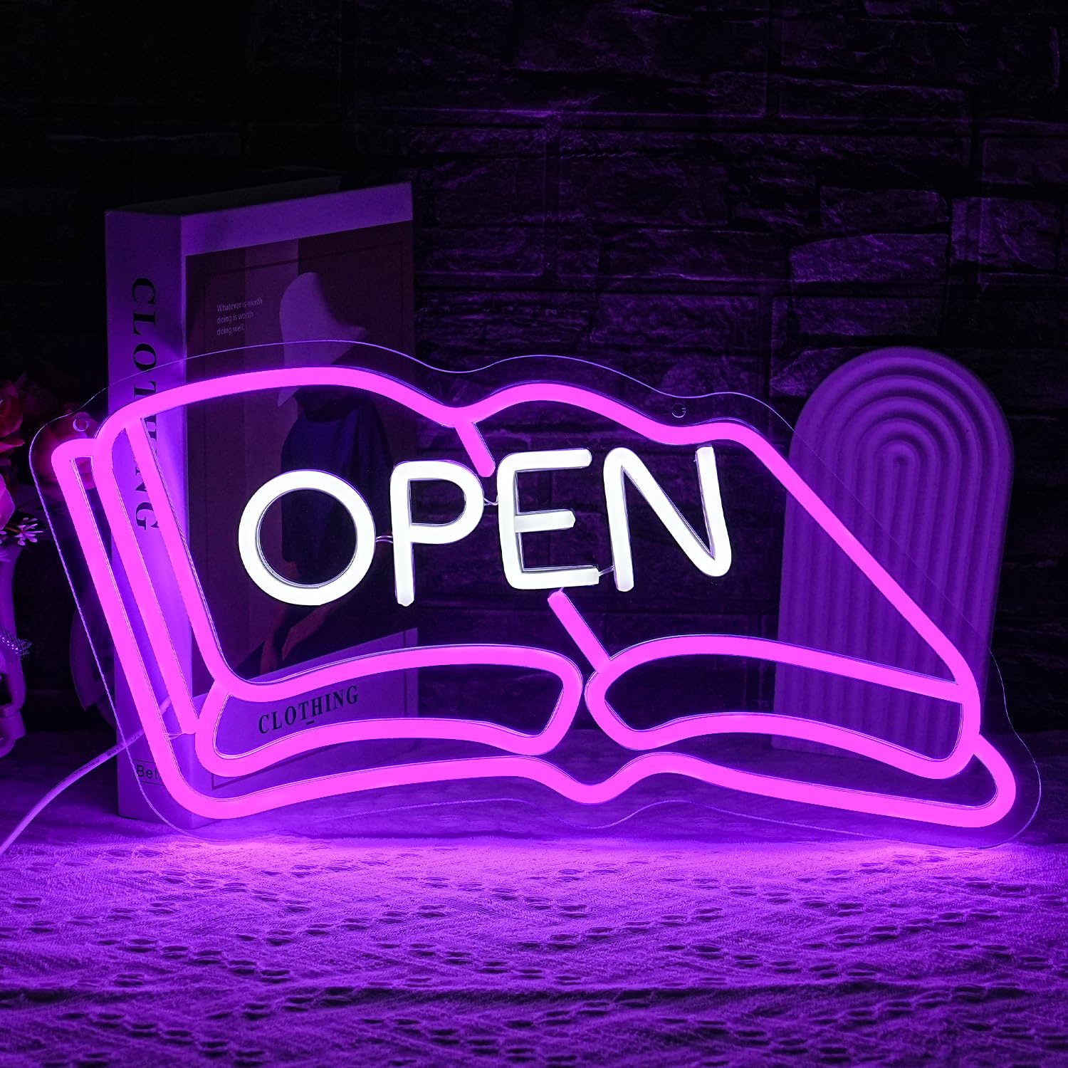 Used Books Led Sign Birthday Gift LED Wall Art Dragon LED Neon Sign Wall Decor - 13x12.4 ...