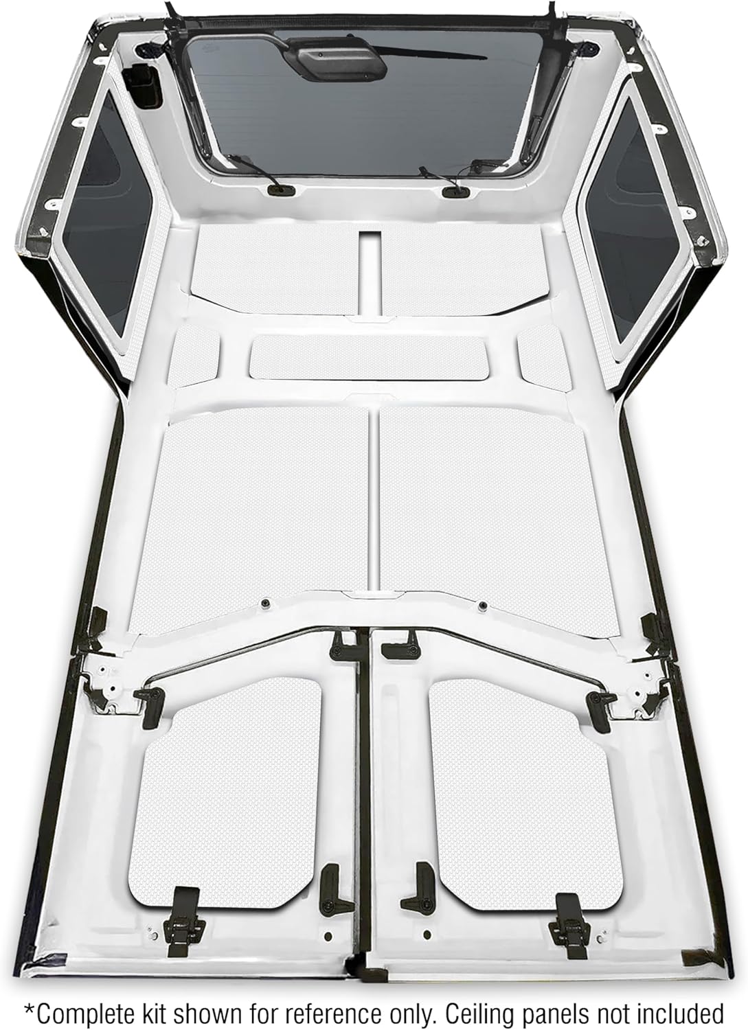Design Engineering 050175 Boom Mat White Sound Deadening Side Window Trim Kit Compatible with 4-Door Jeep Wrangler JL (2018-up)