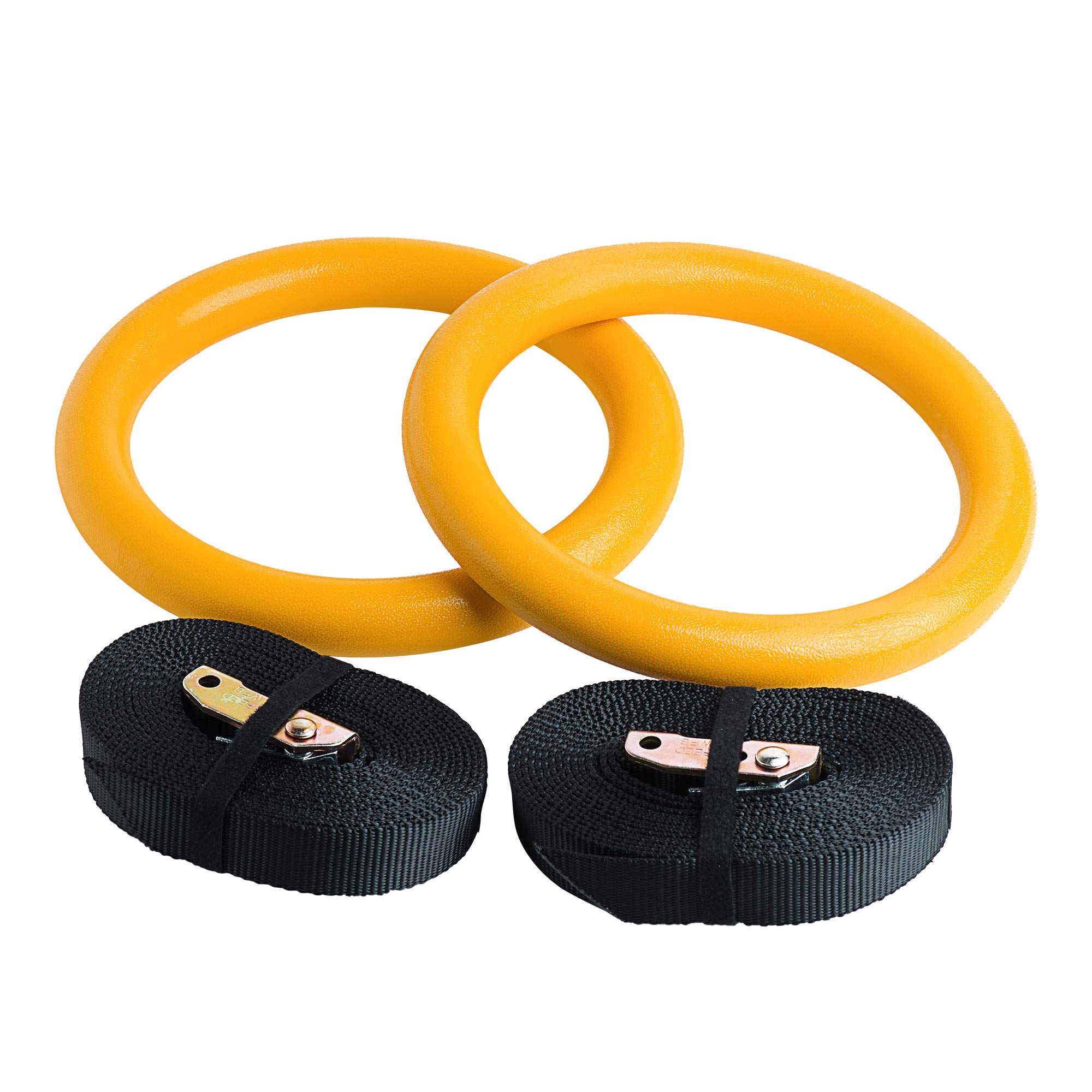 Anneaux De Gymnastique REEHUT Réglables – Sangles 4,5 M, Charge 136 Kg, ABS, Pour Traction, Dips, Muscle-up