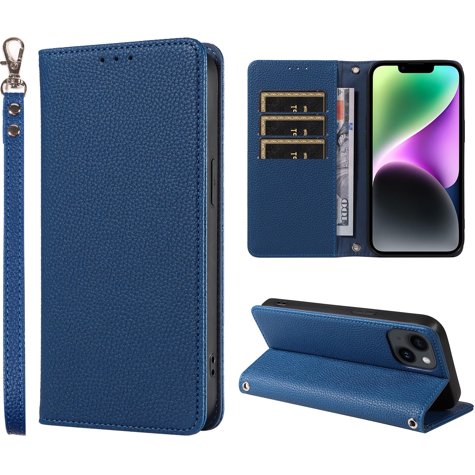 Amazon.co.jp: SHANGHAO iphone 15 用 ケース 手帳型 上質レザー