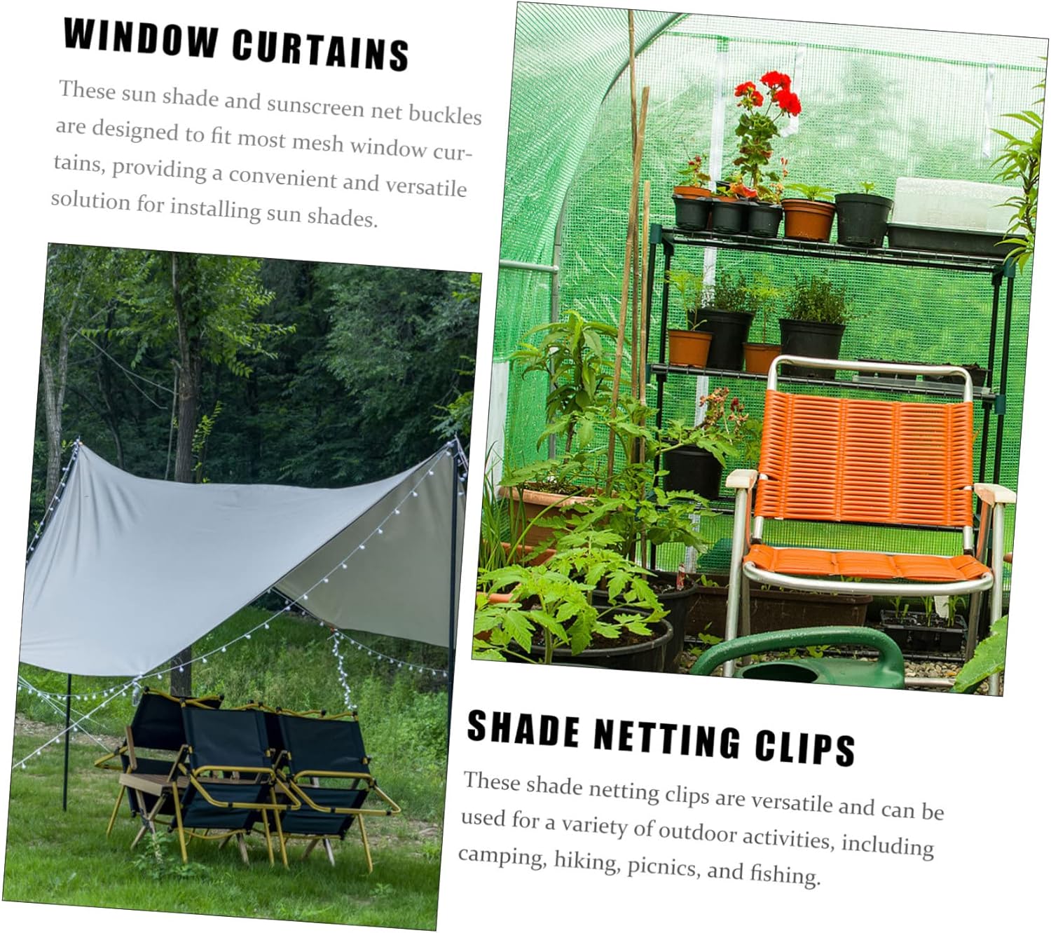 100pcs Heavy Duty Shade Netting Clips for Patio Sun Shade Clips for Outdoor Privacy Screen