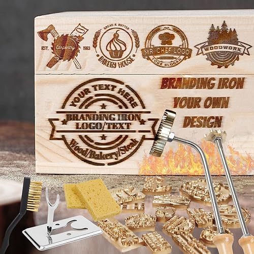 Hierro de marca para madera, sello de hierro de marca de madera personalizado con logotipo, hierro de marca personalizado para carne, madera,