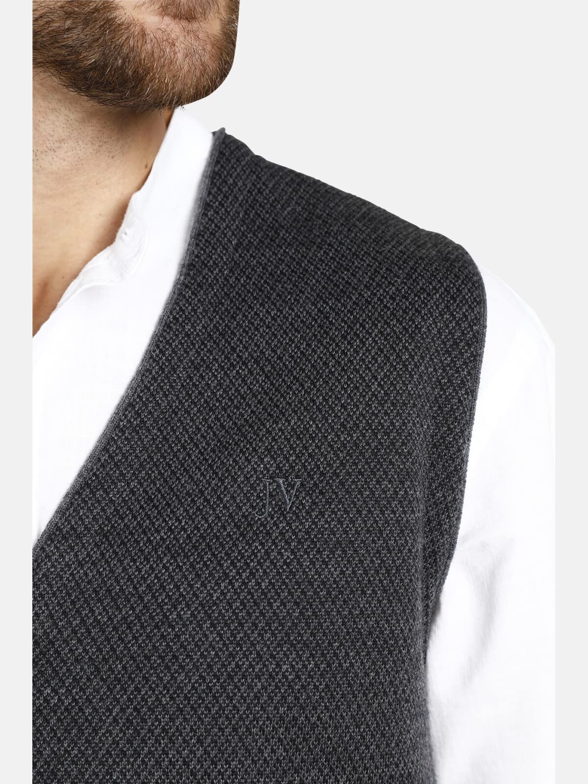 Jan Vanderstorm Homme Gilet De Costume En Maille Tane