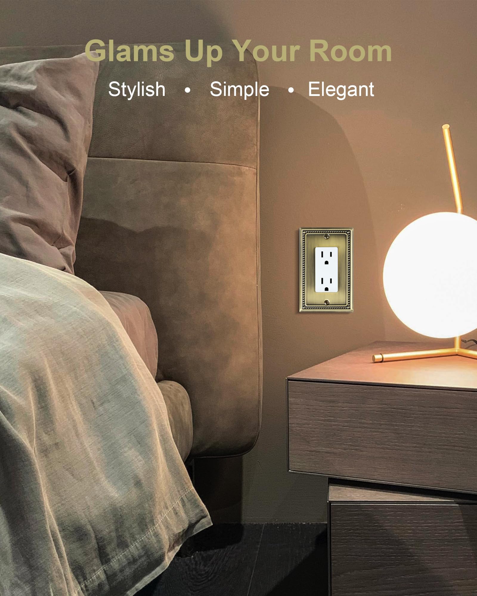 Duplex Outlet Covers Wall Plate For Electrical Outlets Decorative Flora - View #5