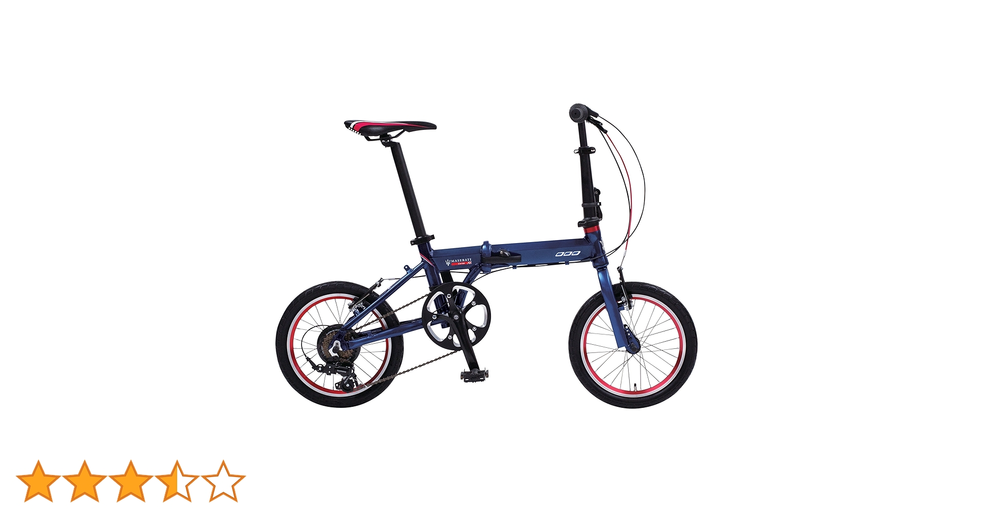美品☆16インチ自転車　値下げしました！ Amazon | MASERATI(マセラティ) AL-FDB167 ブルー 軽量アルミ