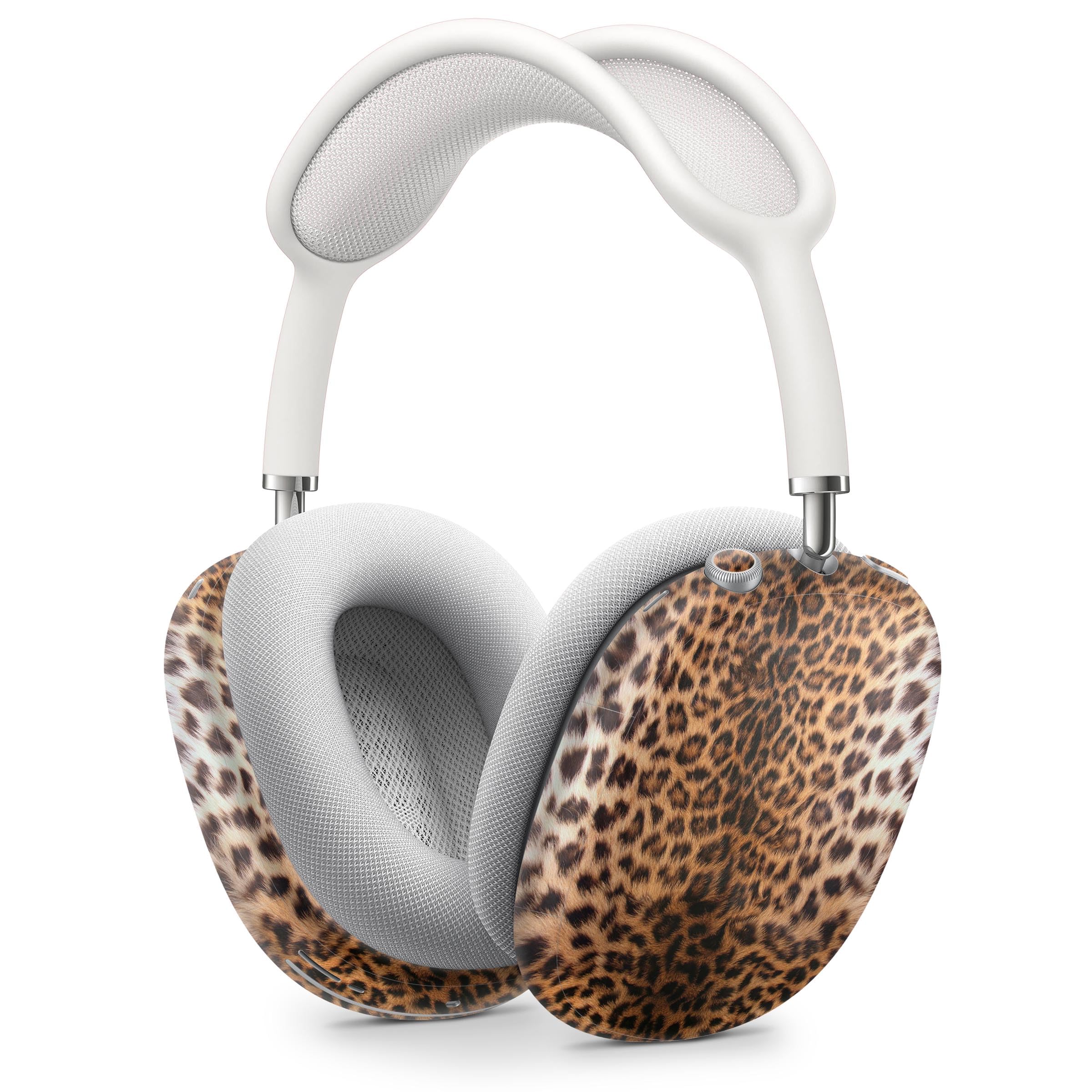 Skin Decal Protective Scratch Resistant Vinyl Wrap - Compatible with AirPods Max Headphones - Mirrored Leopard Hide