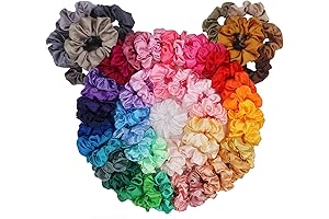 BeeVines Satin Silk Scrunchies for Kids