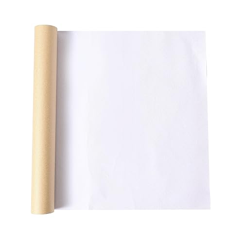 Tela de franela autoadhesiva rollo de 17.2 x 60 pulgadas, forro de terciopelo adhesivo blanco suave para cajones, gabinetes, estantes, joyeros,