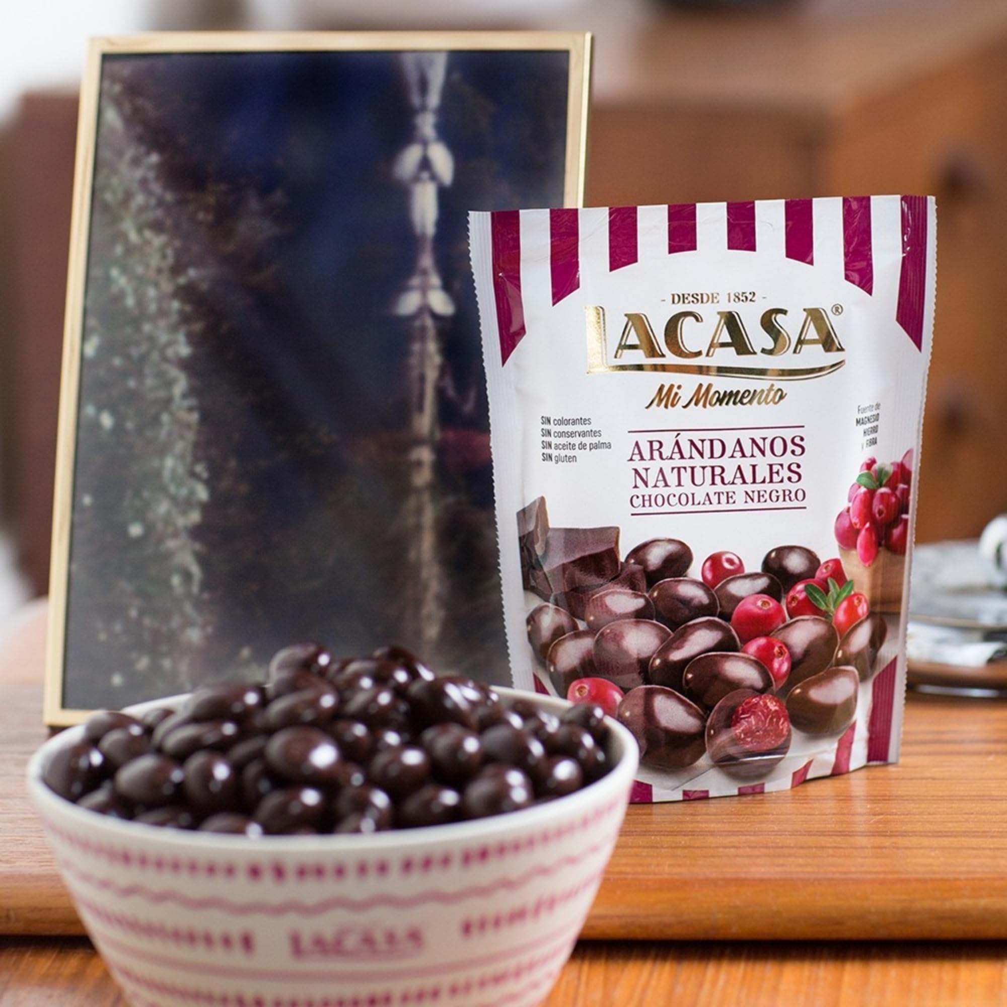 Lacasa Lote de 3x Bolsitas Mi Momento Arándanos con Chocolate negro 125G
