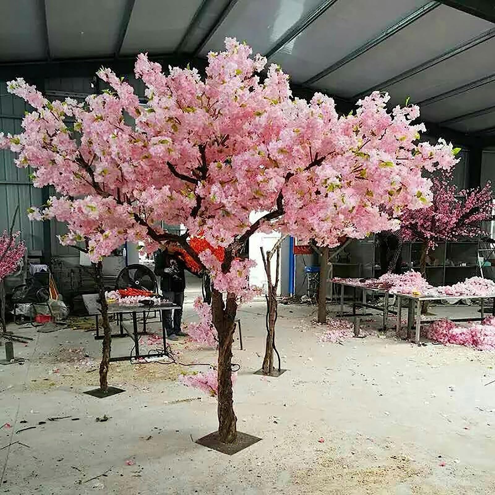 Cerisier japonais artificiel grand arbre fleurs soie sans entretien pour salon