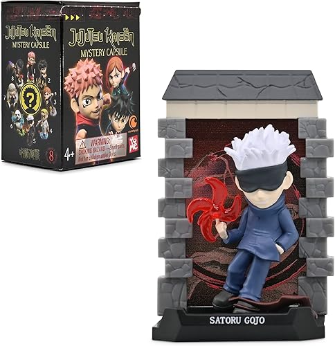 YuMe Cápsula misteriosa oficial de Crunchyroll Jujutsu Kaisen (paquete de 2) figura coleccionable, regalo para los amantes del anime Yuji, Gojo,
