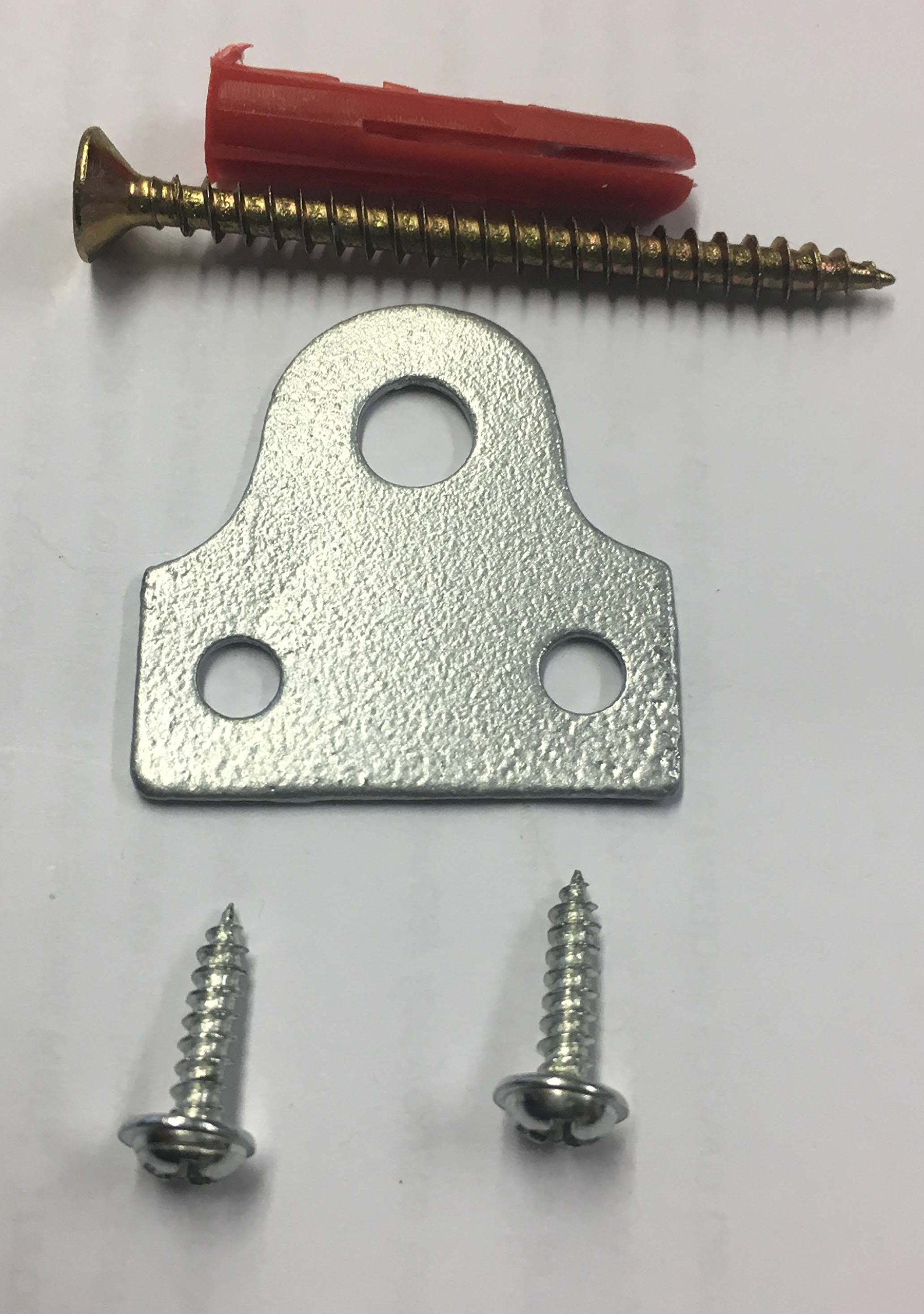 Picturehangingdirect.co.uk Silver Picture Hanging Frame Mirror Plate Bracket Screw In Photo Mirror (Pack Of 12)