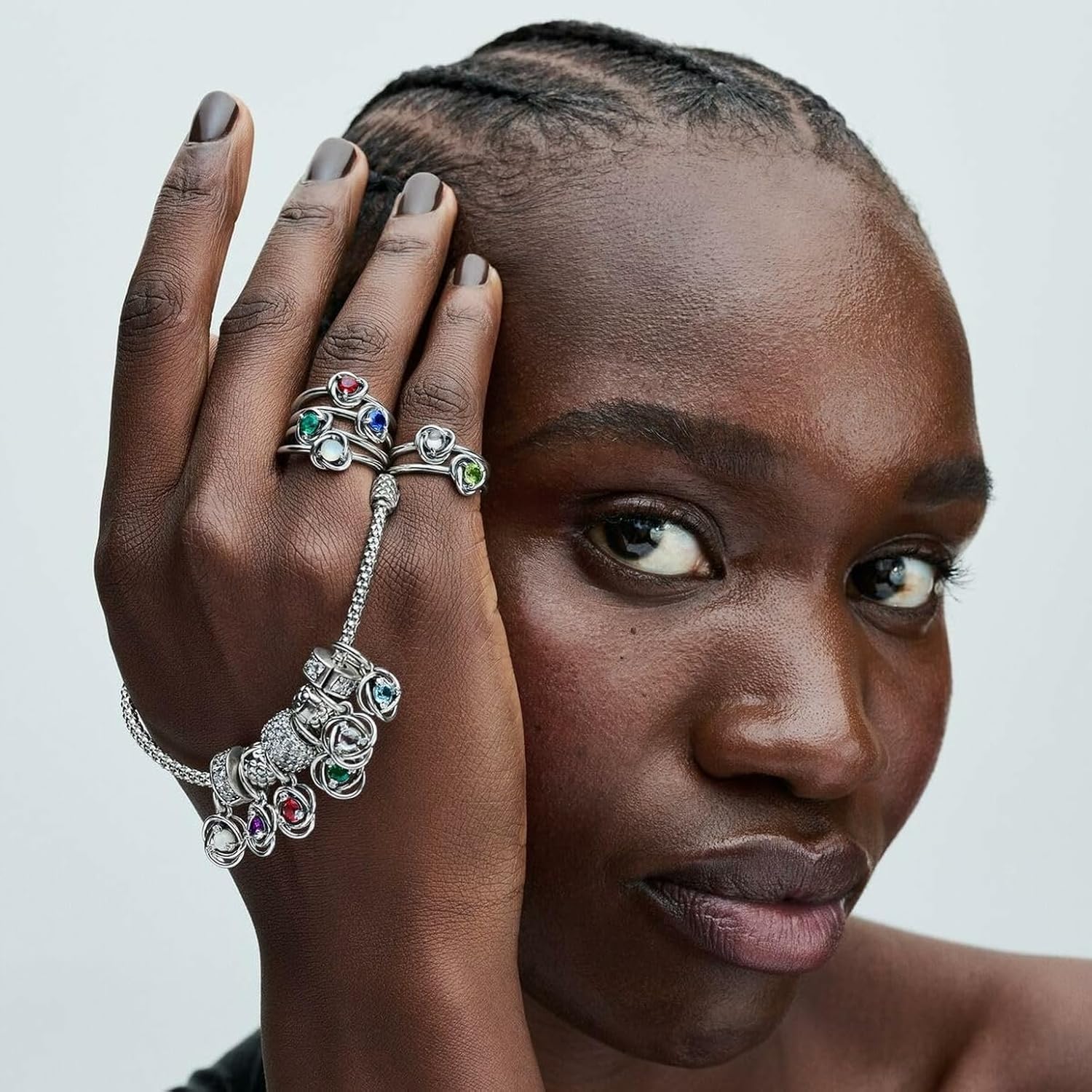 PANDORA Moments Eternity Circle Dangle Charm - Sterling Silver Charm with Man-Made Crystal & Cubic Zirconia - Jewelry for Women - Includes Gift Box - Image 6