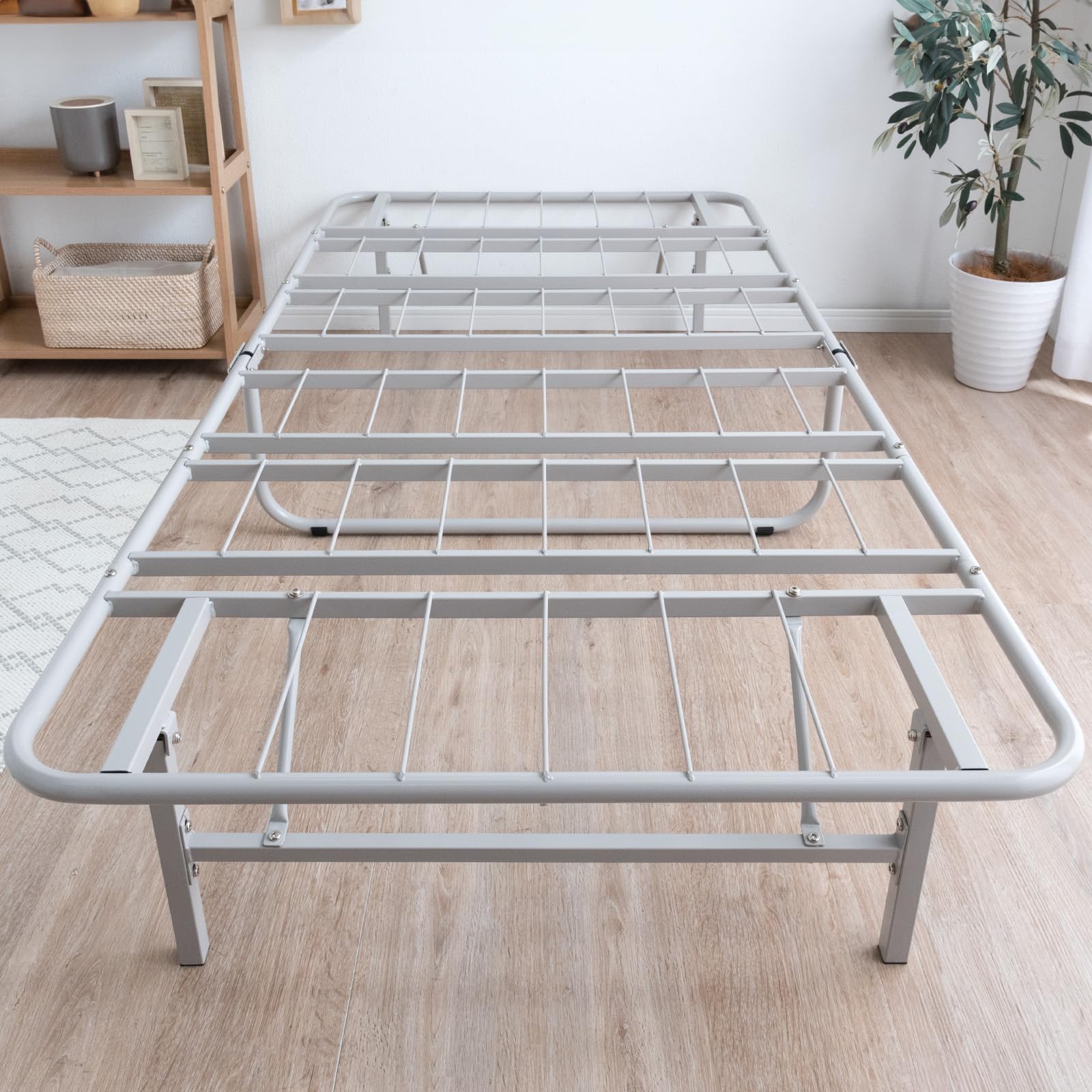 Amazon.co.jp: タンスのゲン ベッド シングル 【折り畳み簡単3step