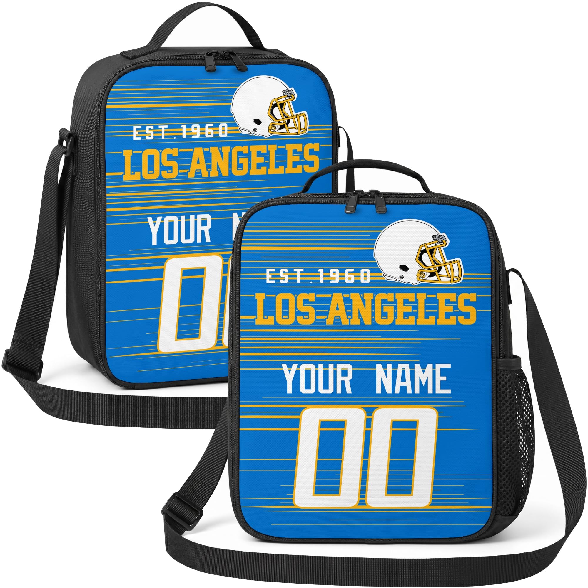 Los Angeles Lunch Bag Custom Name and Number Personalized Gifts