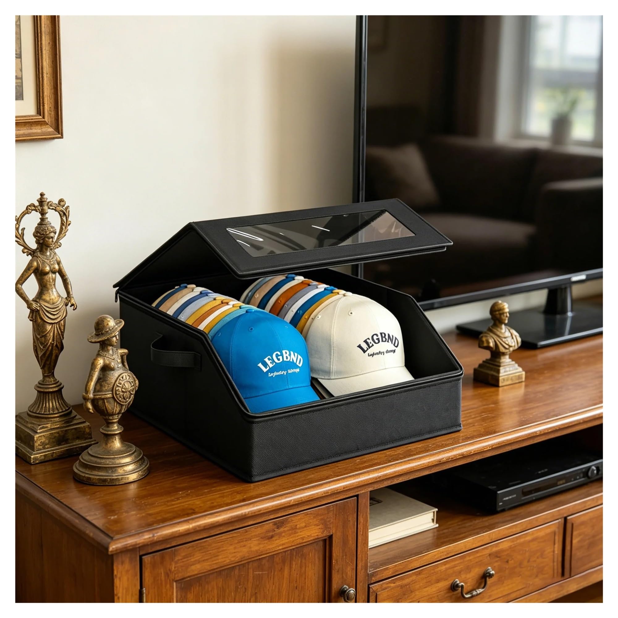 Caja para sombreros de vaquero Caja de almacenamiento for sombreros gran capacidad