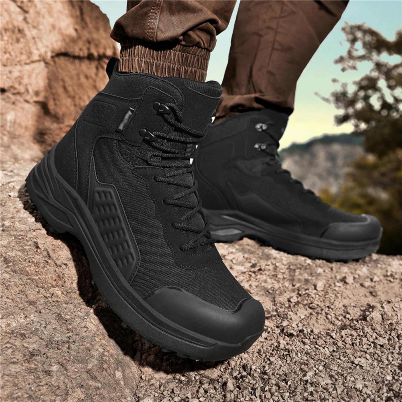 Botas Senderismo Impermeables Hombre Zapatillas Ligeras Trekking