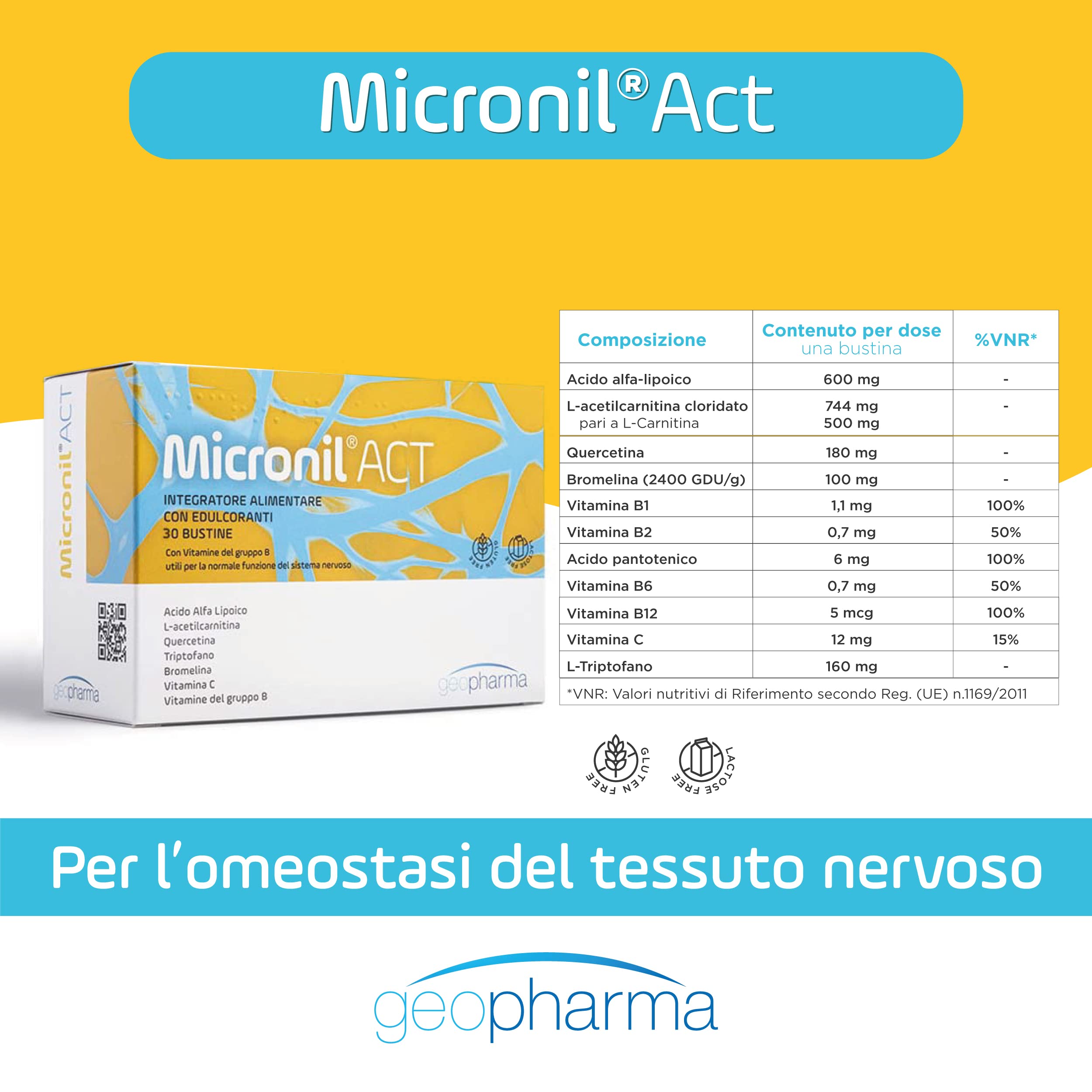 Micronil Act Integratore Alimentare 30 Bustine