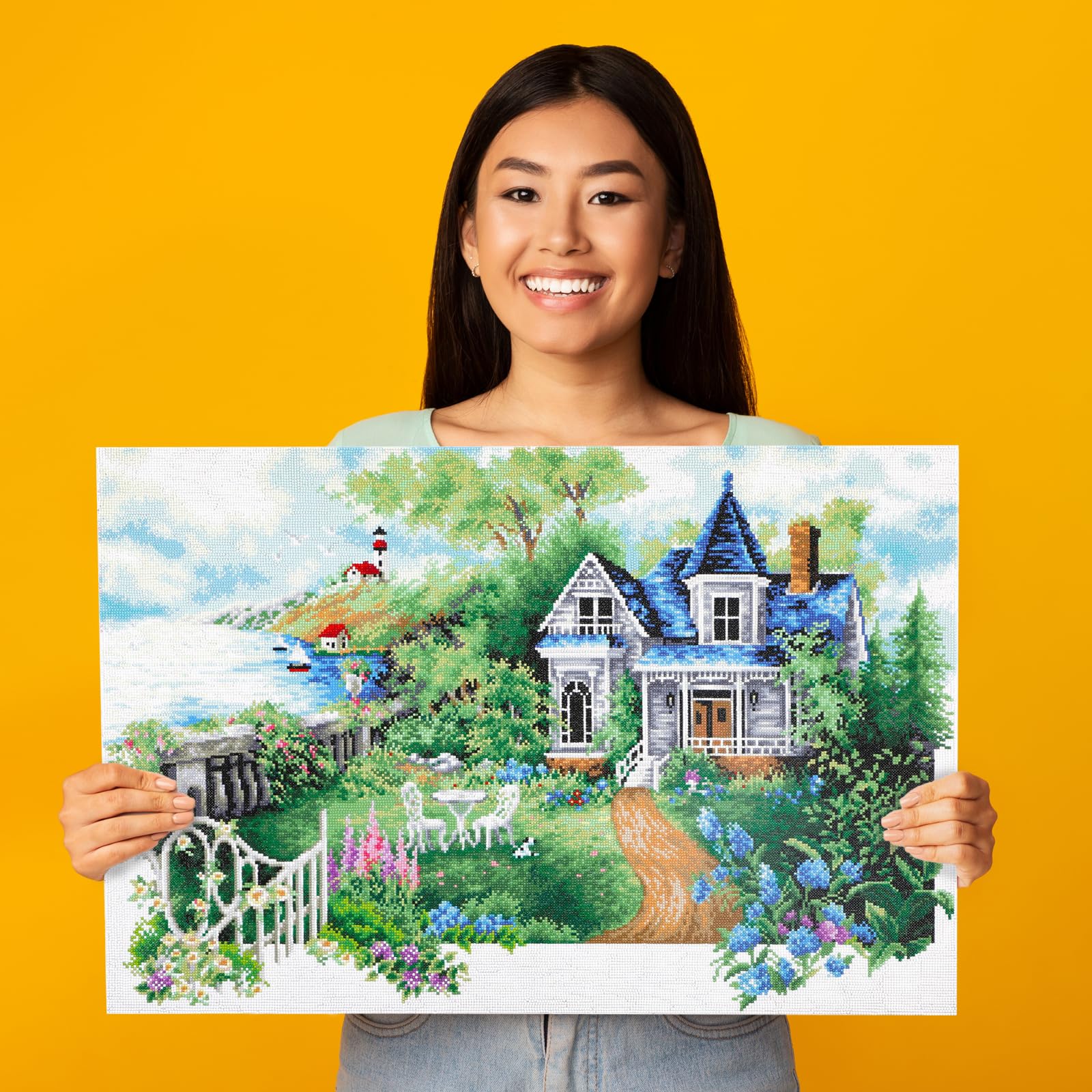 Amazon.com: DIAMOND DOTZ Summer Hideaway Landscape Diamond