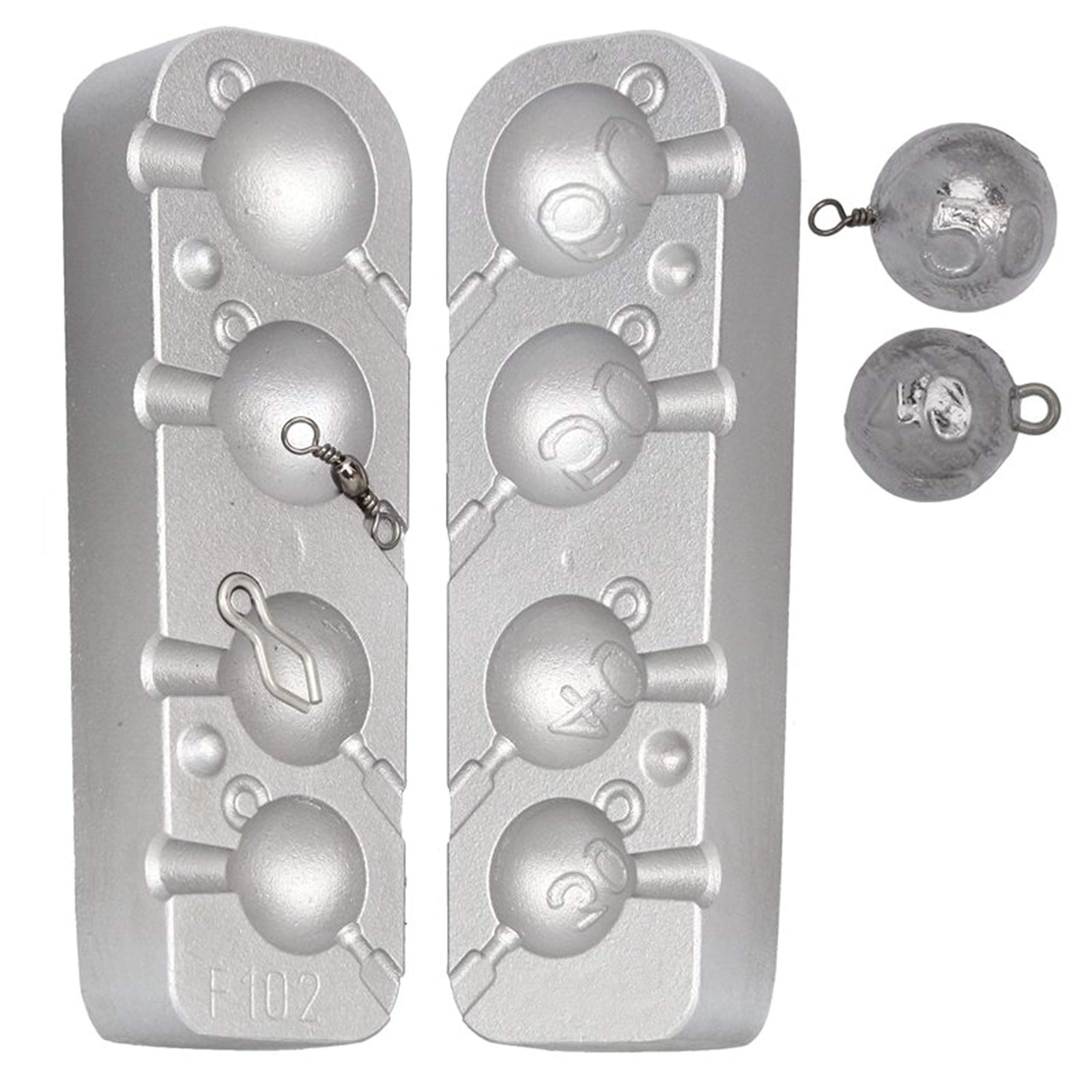 Cannon Ball - Molde para Pesca (30 – 40 – 50 – 60 g)
