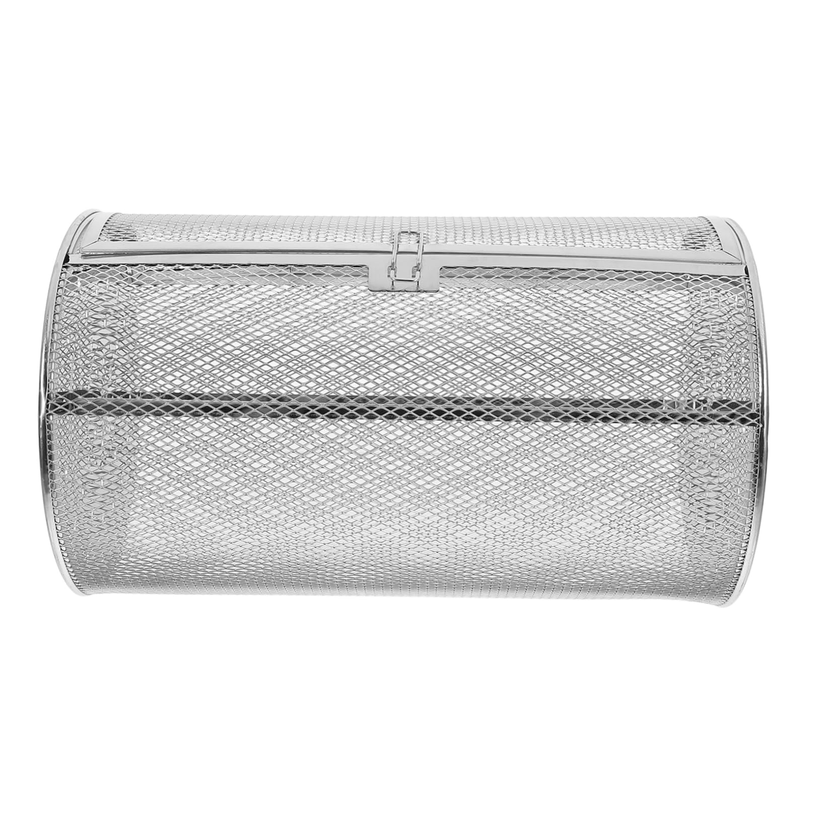 Totority Rotary Grilled Cage Rolling Grill Basket Stainless Steel Rotating Grill Bbq Oven Rotisserie Basket