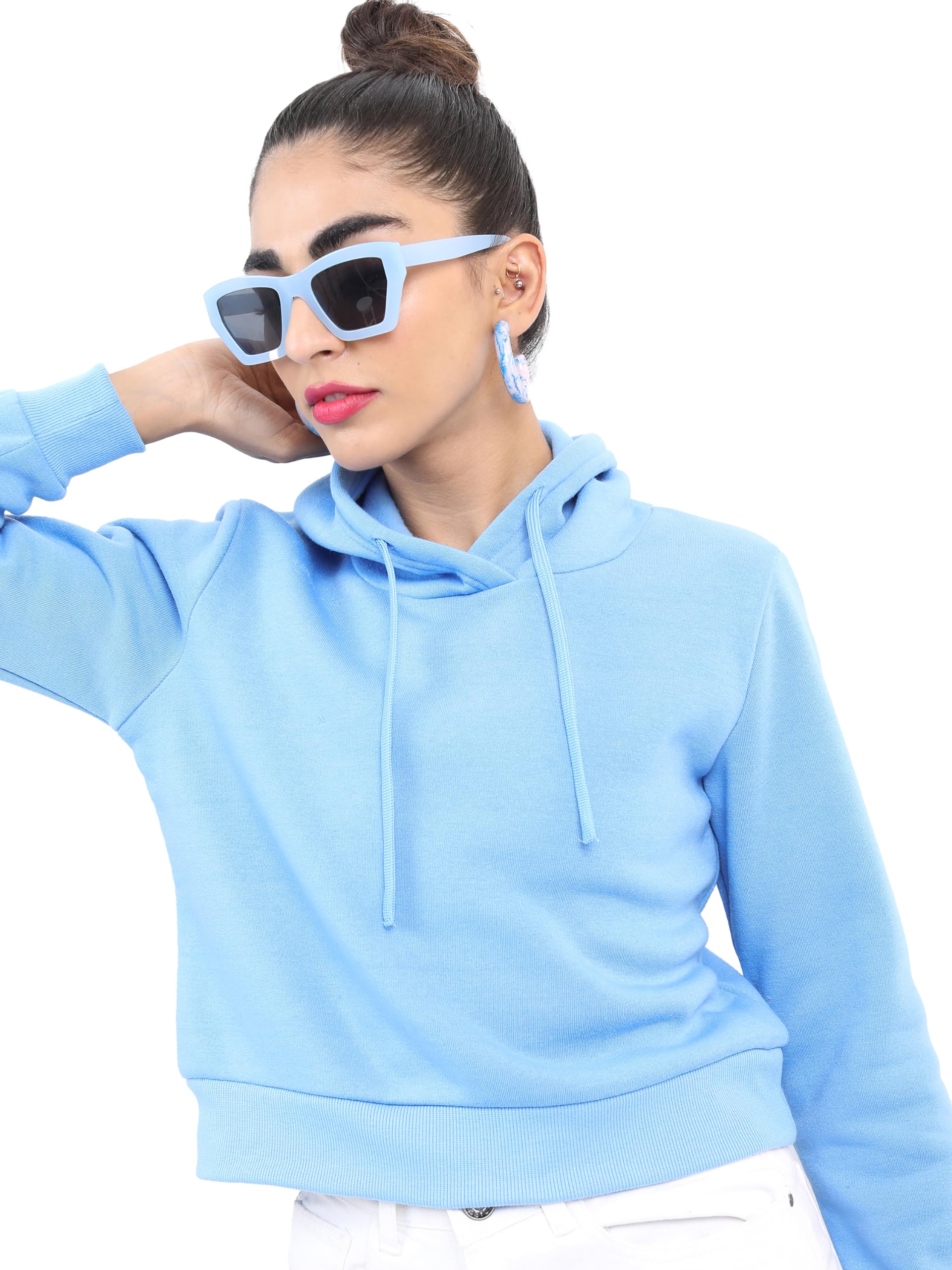 Women Crop Fit Full Sleeve Sweatshirt-image-43