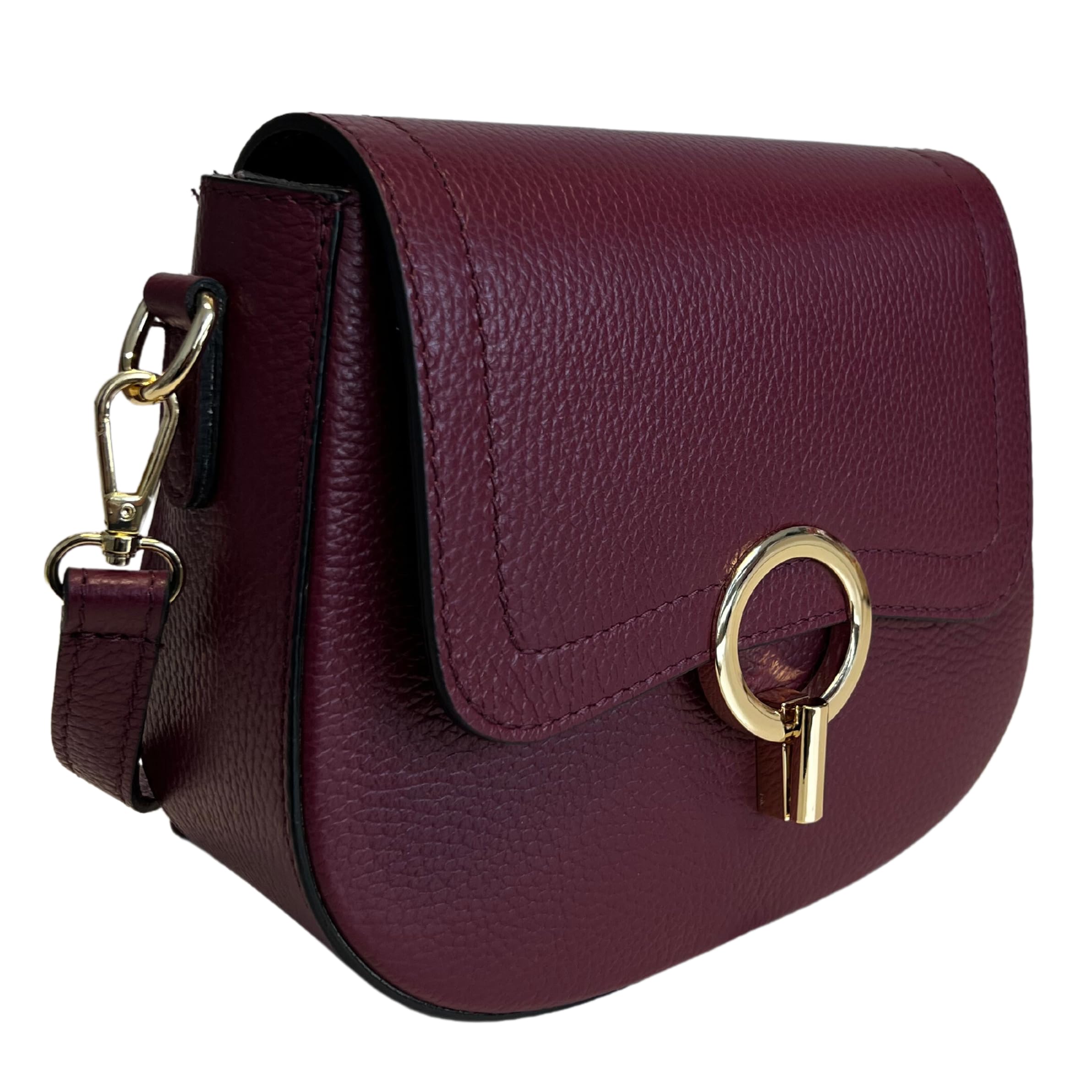 Sac à bandoulière pour femme en cuir véritable, élégant et fonctionnel sac à main 23 x 8 x 19